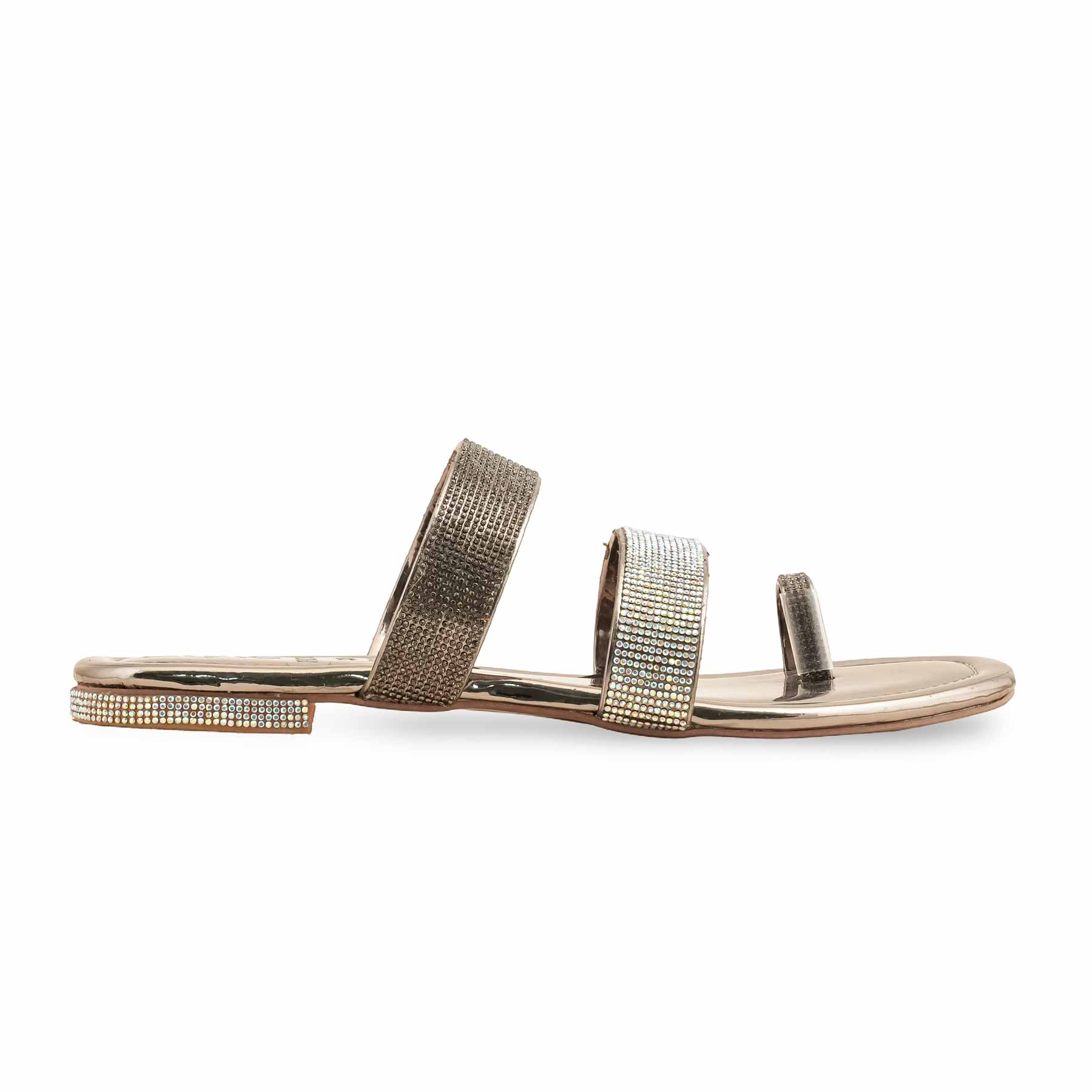 Grey Fancy Chappal For Women FN0798 - Image 2