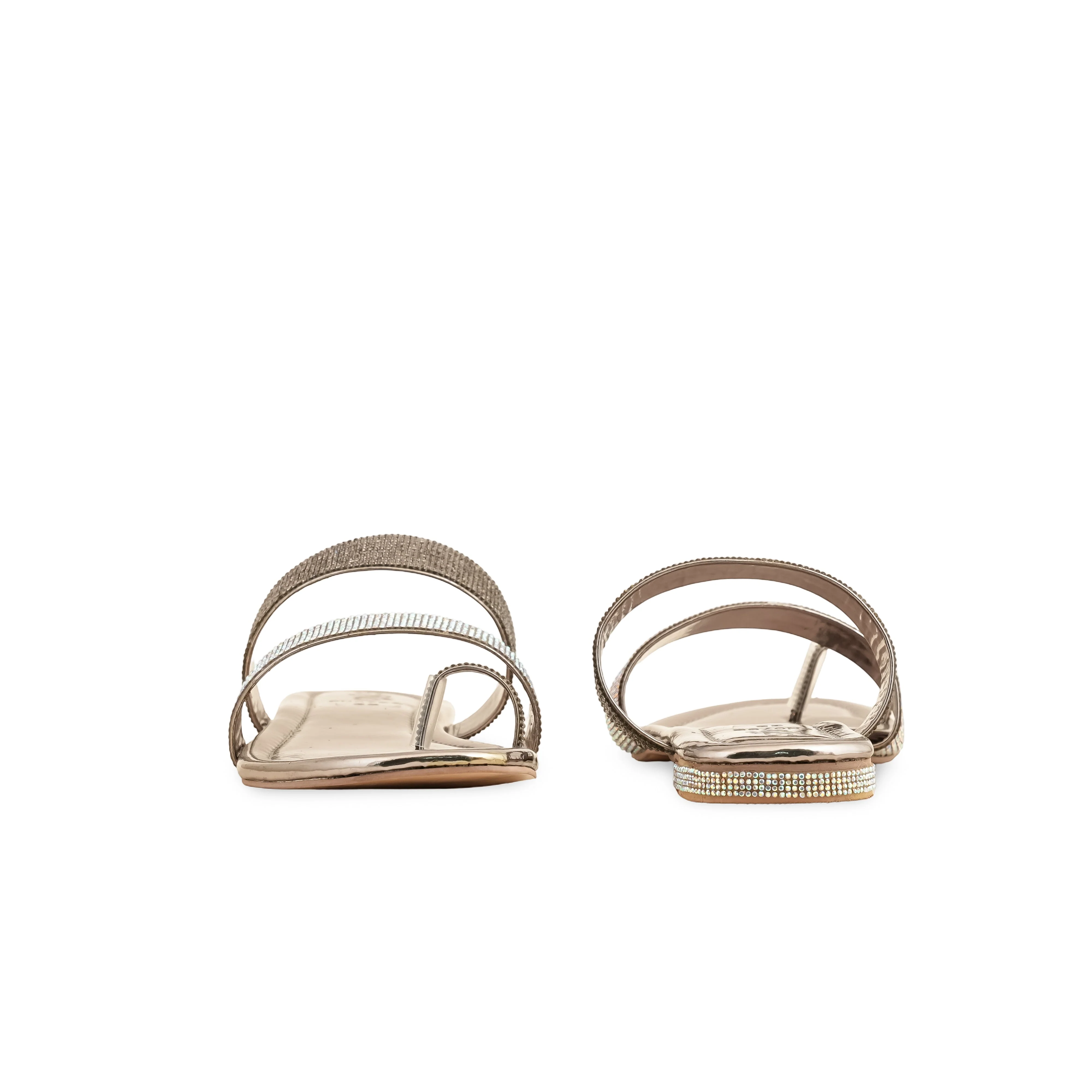 Grey Fancy Chappal For Women FN0798 - Image 4