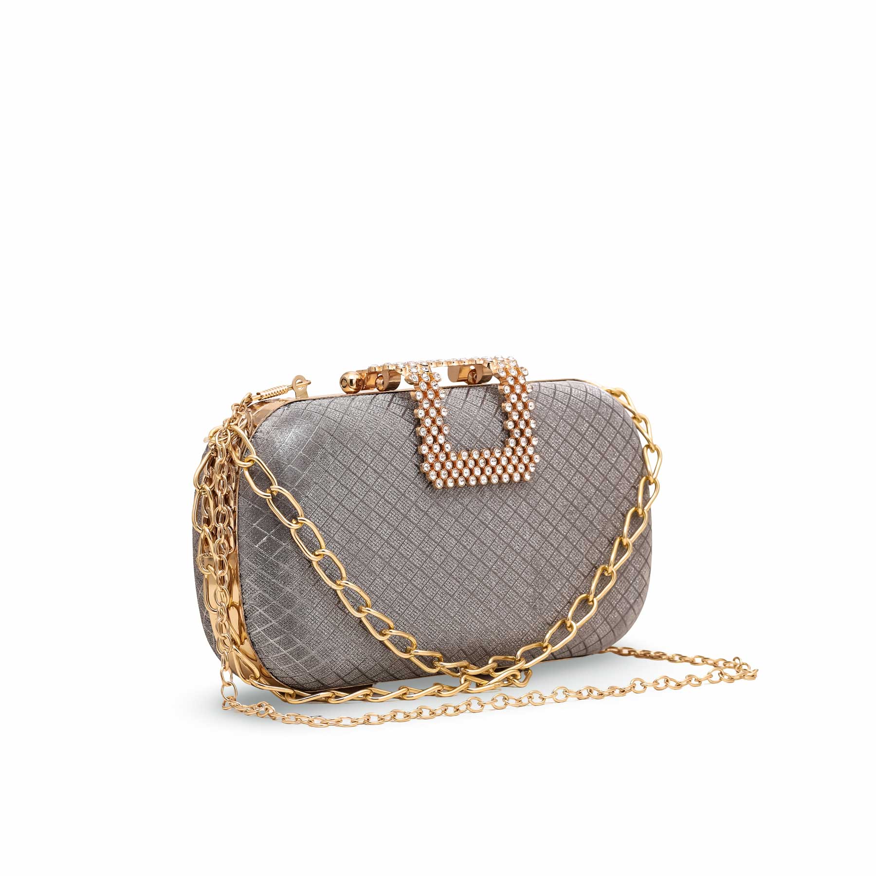 Grey Fancy Clutch P15368 - Image 2