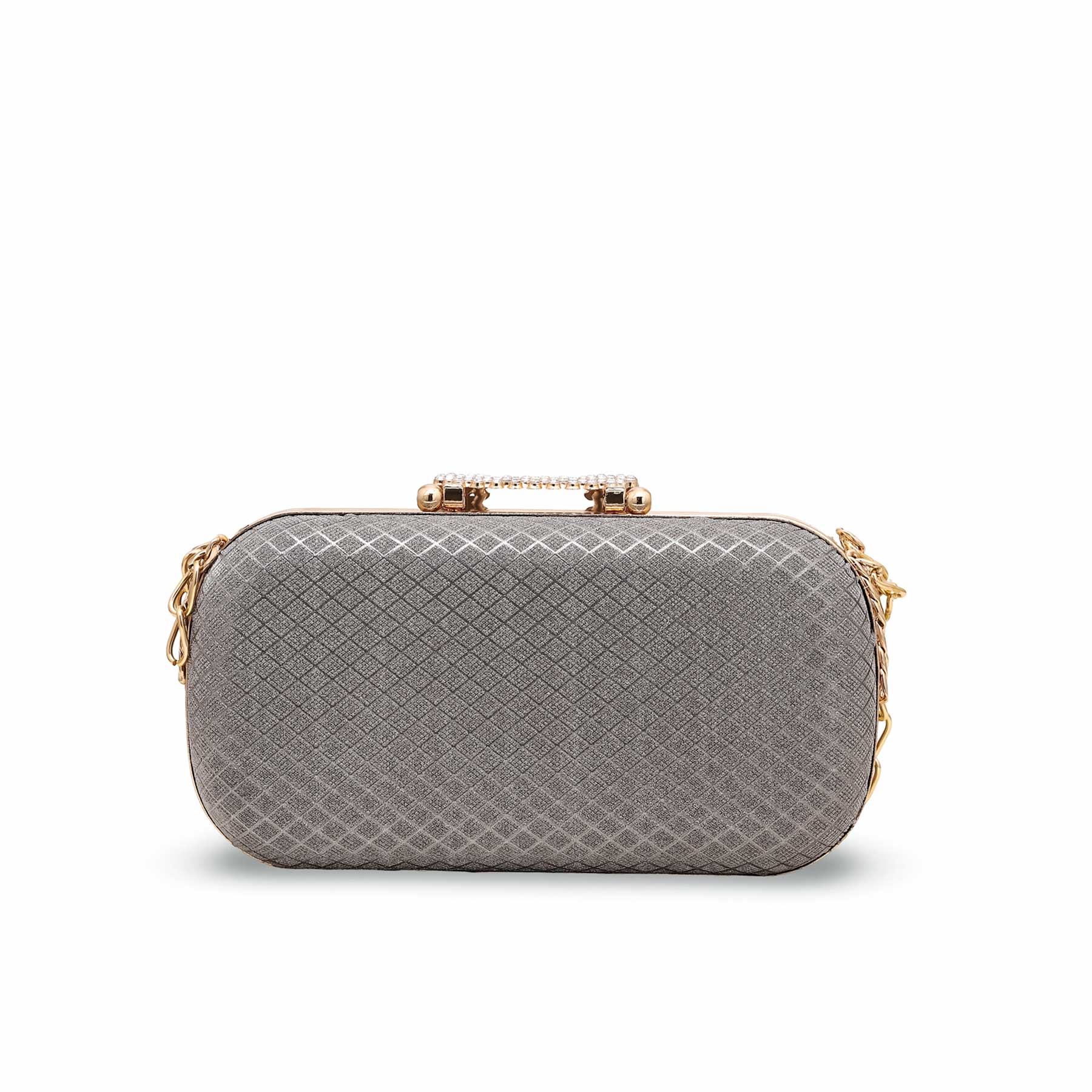 Grey Fancy Clutch P15368 - Image 3