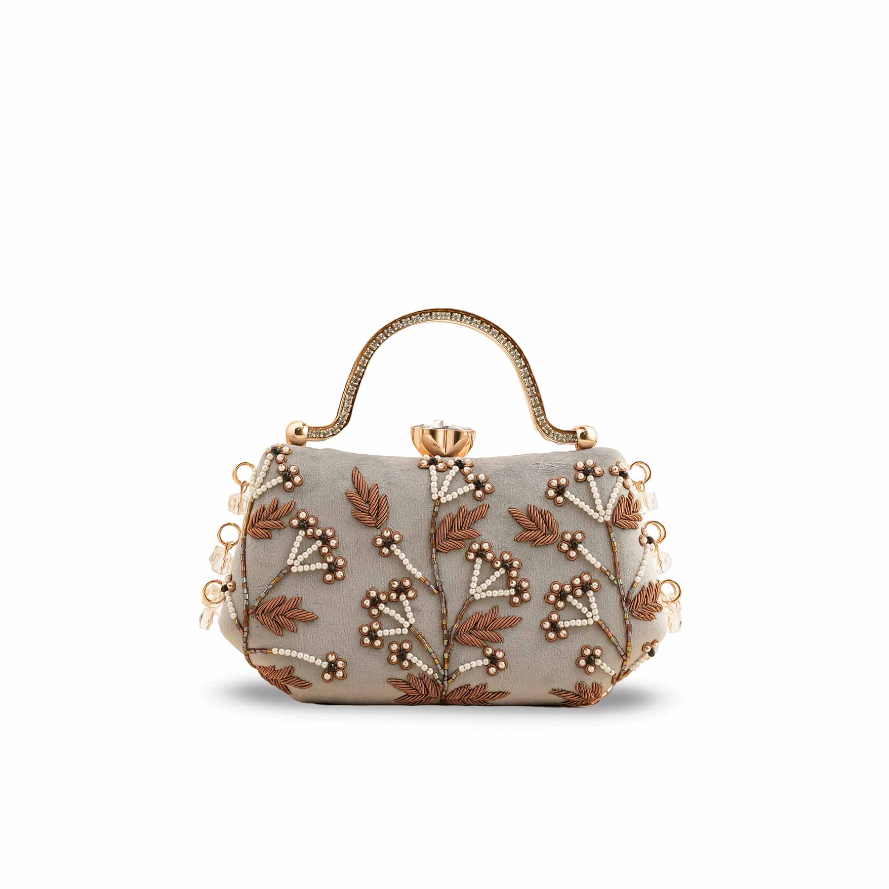Grey Fancy Clutch P15399 - Image 2