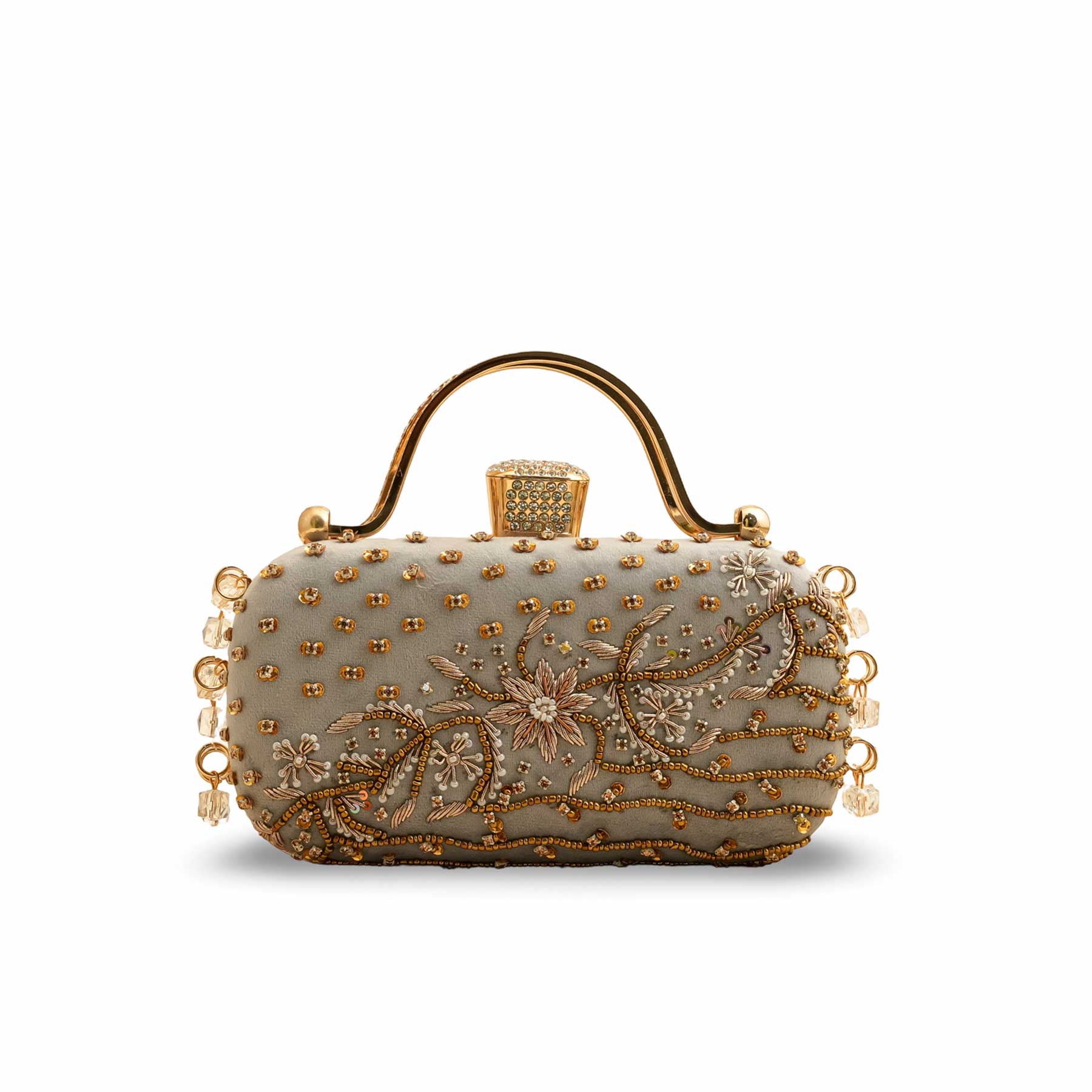 Grey Fancy Clutch P15404 - Image 2