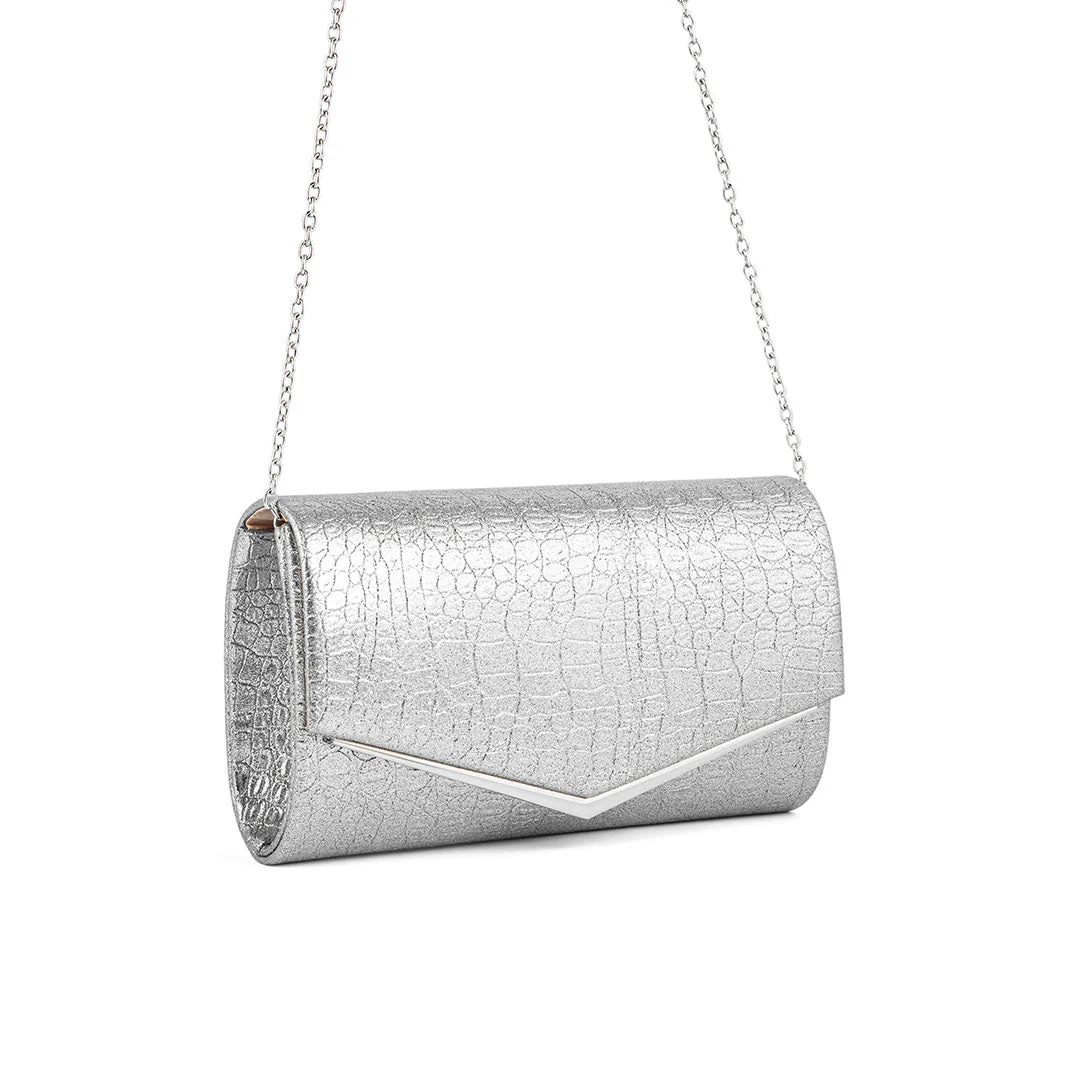 Grey Fancy Clutch P24158 - Image 3