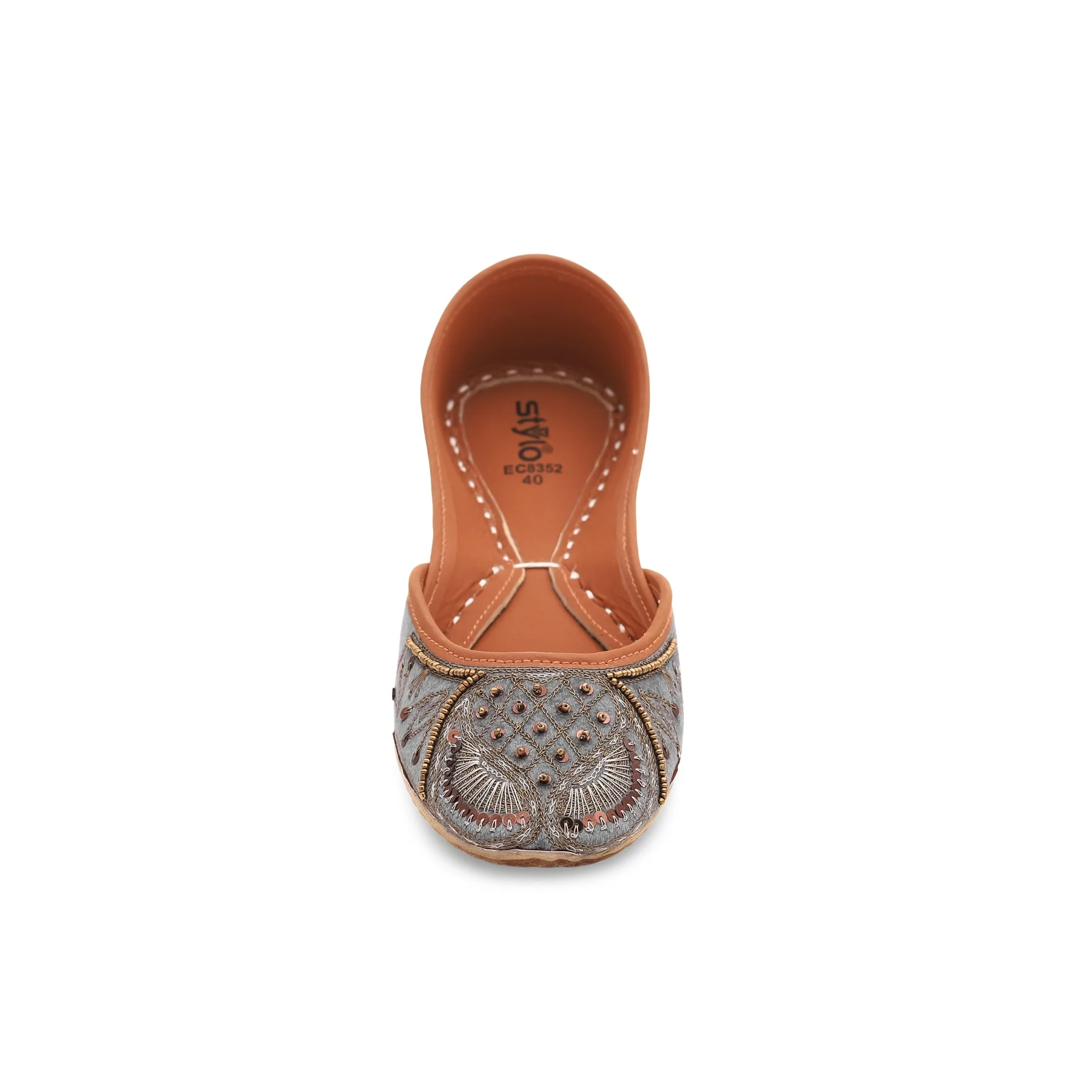 Grey Fancy Khussa  EC8352 - Image 3