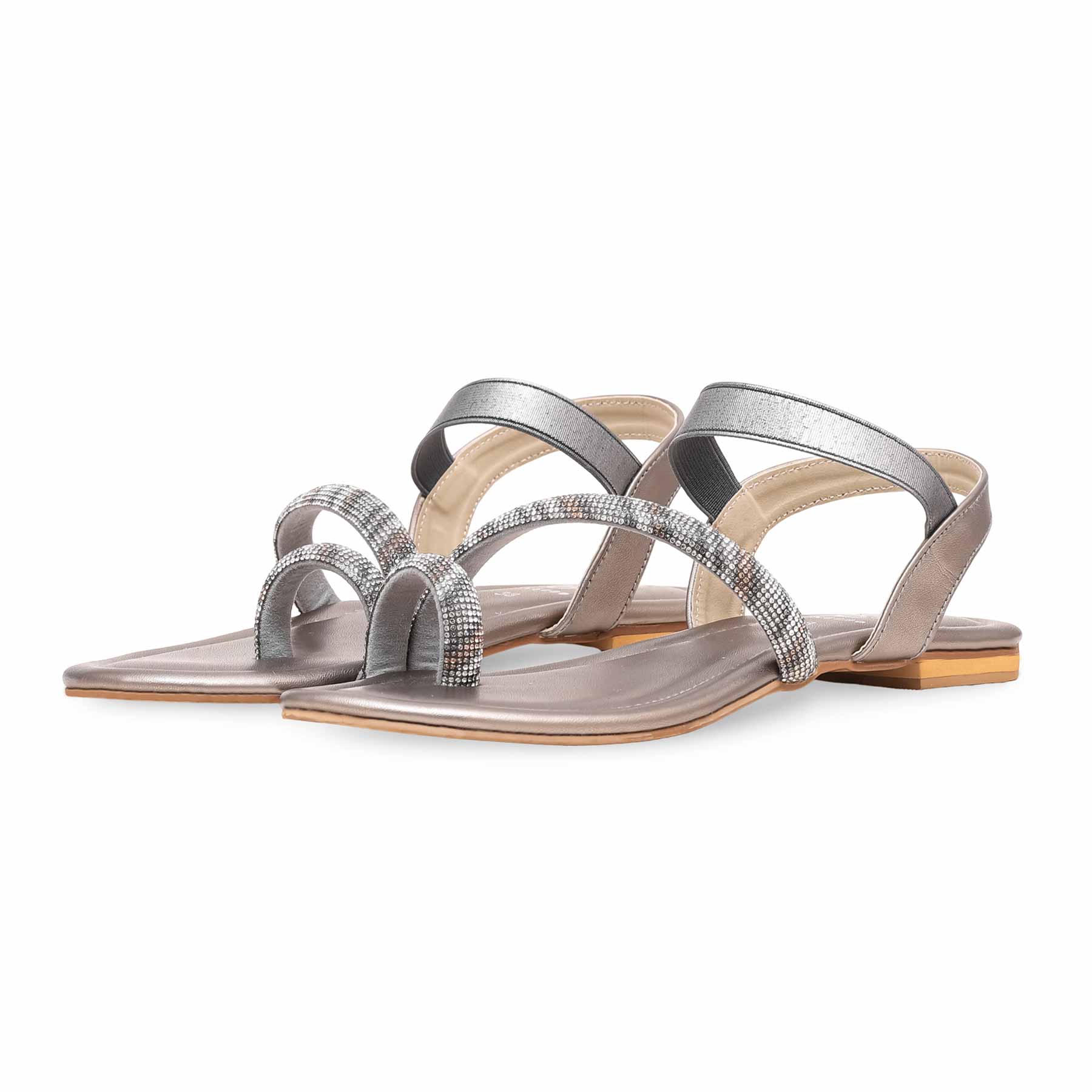 Grey Fancy Sandal FN6000 - Image 3