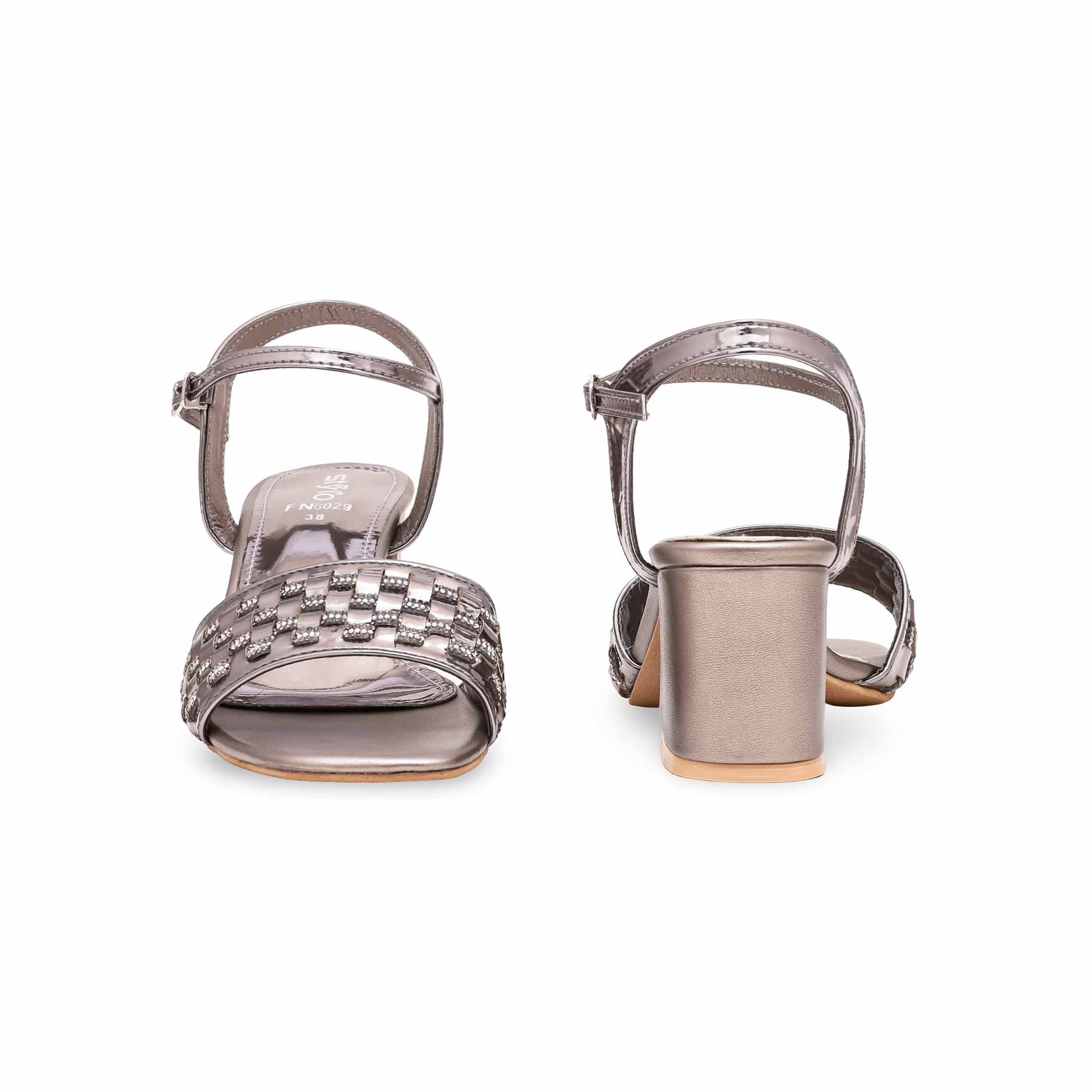Grey Fancy Sandal FN6029 - Image 3