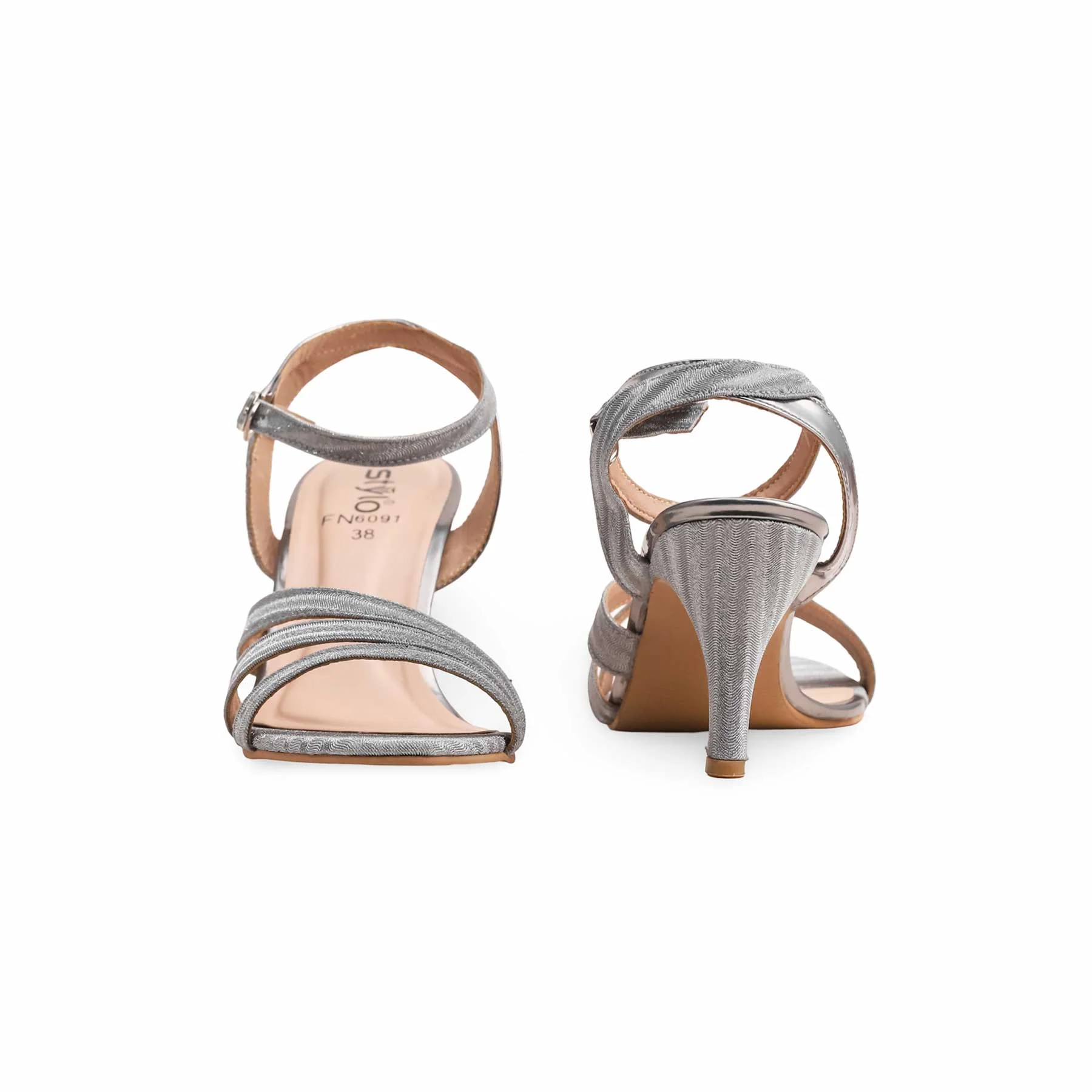 Grey Fancy Sandal FN6091 - Image 4