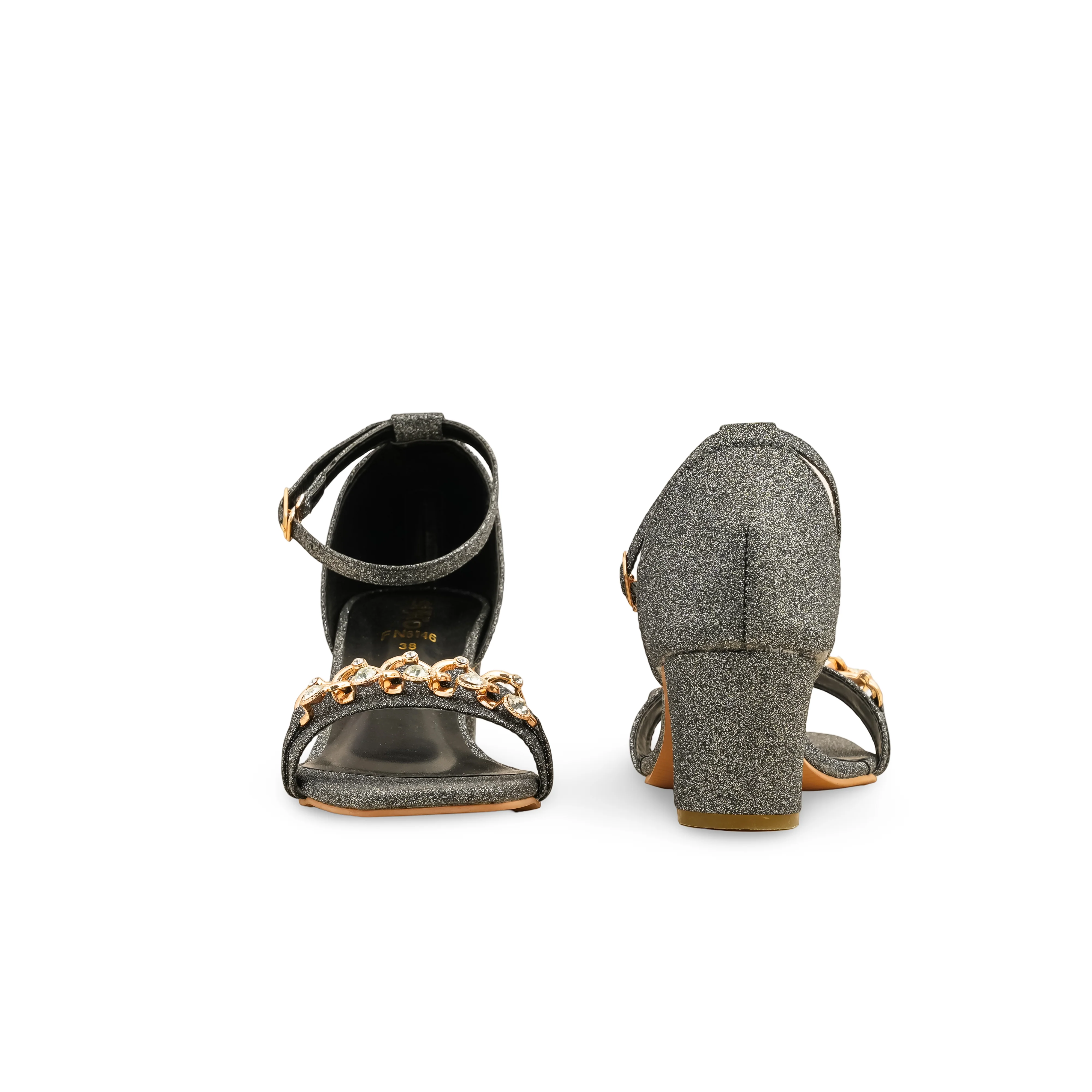 Grey Fancy Sandal FN6146 - Image 4