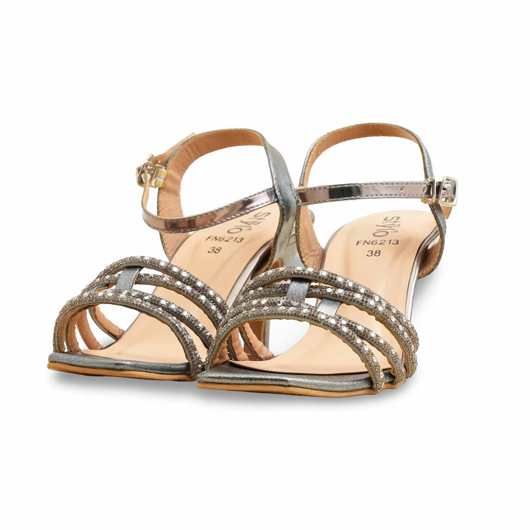 Grey Fancy Sandal FN6213 - Image 3