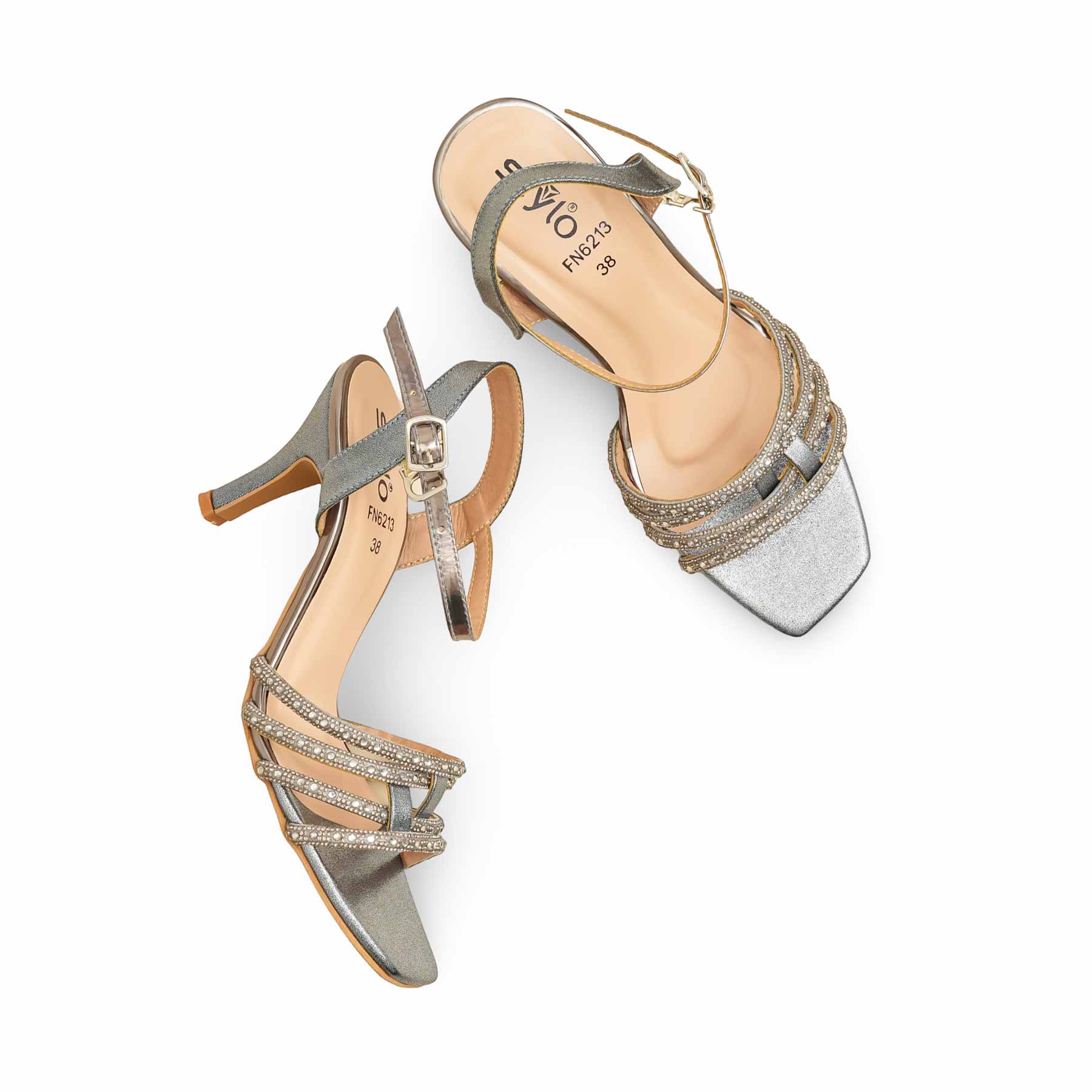 Grey Fancy Sandal FN6213 - Image 5