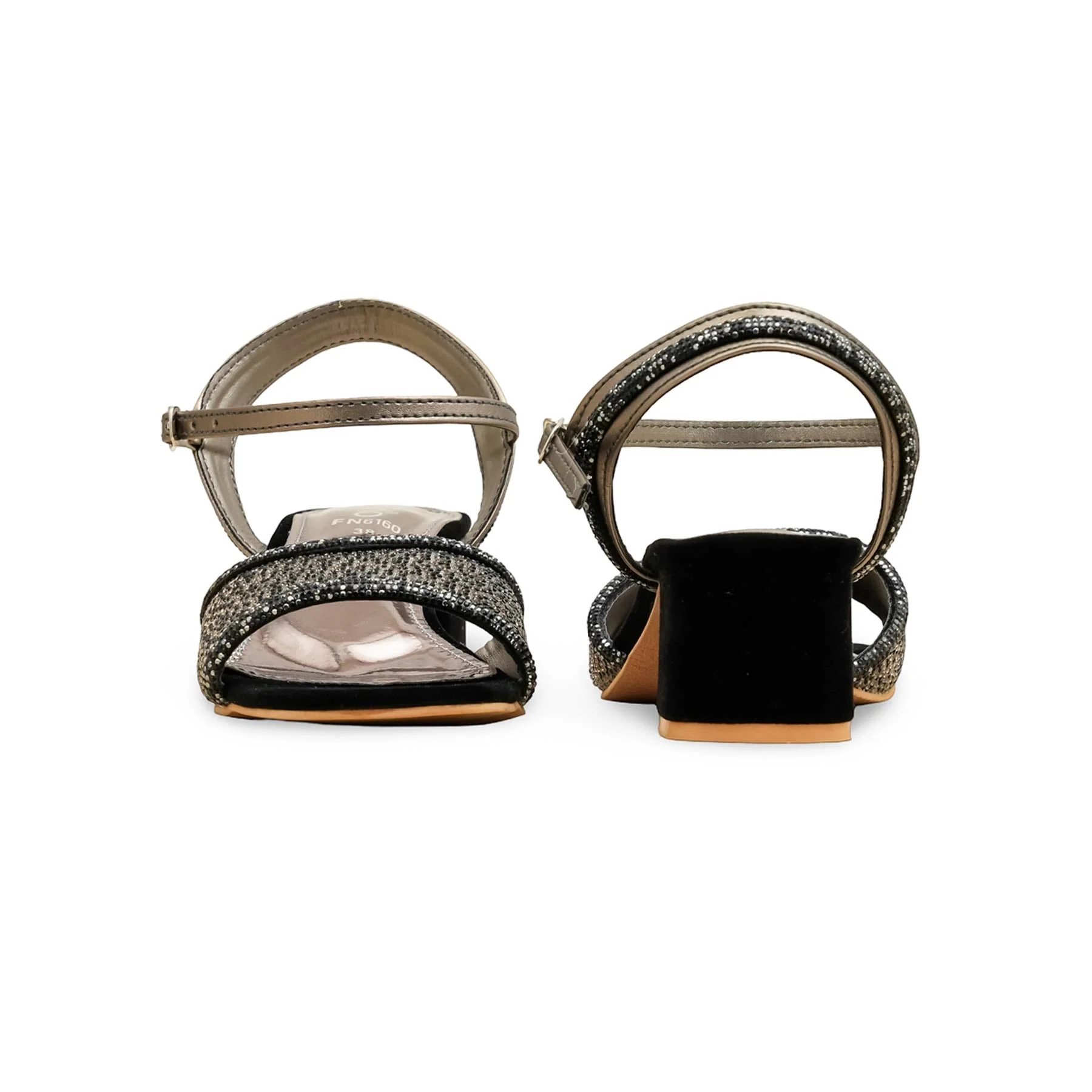 Grey Fancy Sandal For Women FN6160 - Image 4