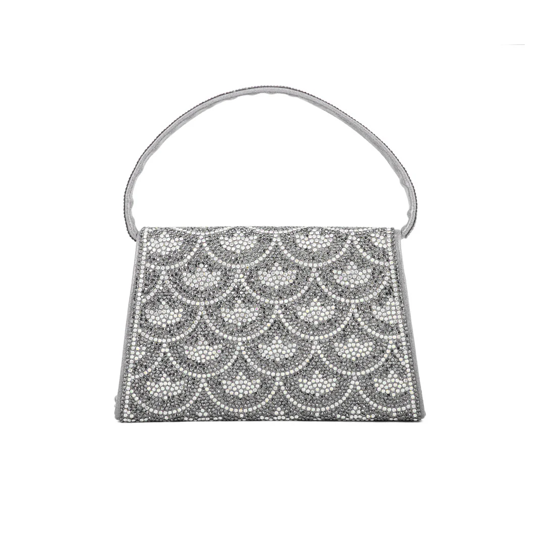 Grey Fancy Shoulder Bag P24331 - Image 4