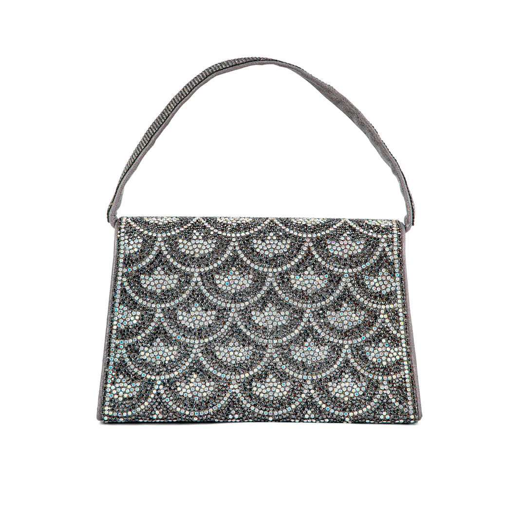 Grey Fancy Shoulder Bag P24332 - Image 4