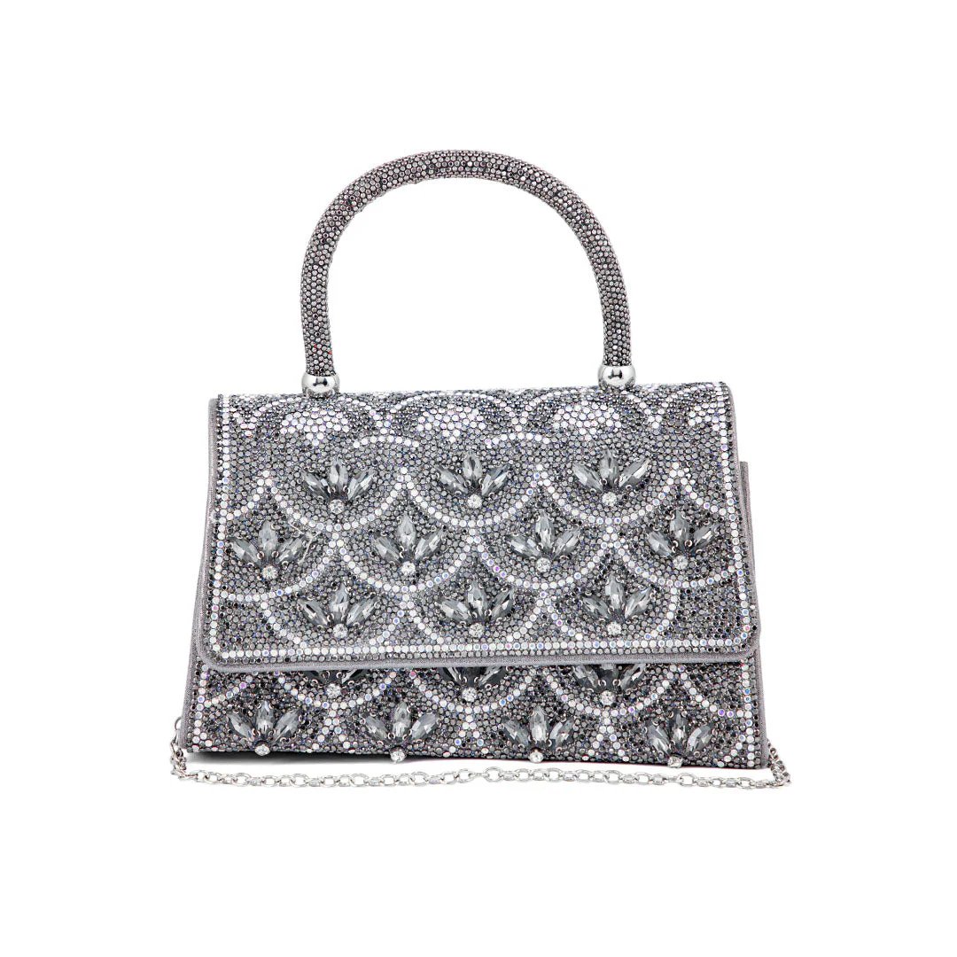 Grey Fancy Shoulder Bag P24334 - Image 2