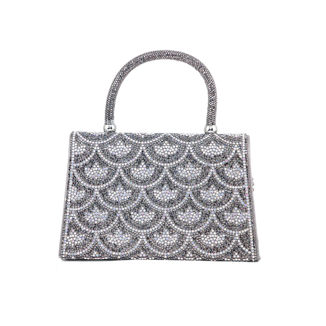 Grey Fancy Shoulder Bag P24334 - Image 4