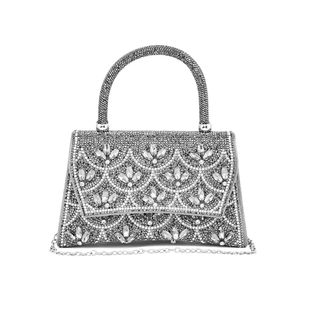 Grey Fancy Shoulder Bag P24335 - Image 2
