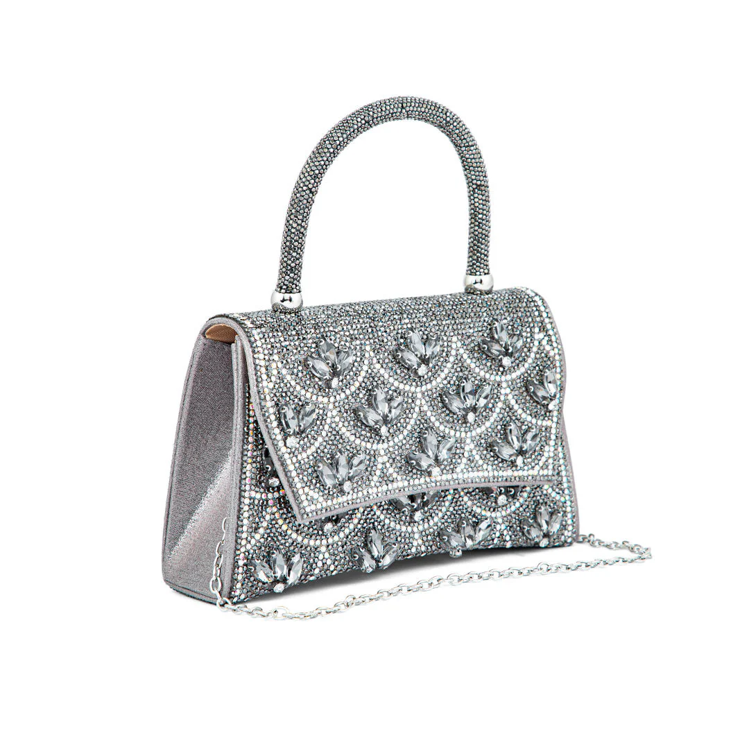 Grey Fancy Shoulder Bag P24335 - Image 3