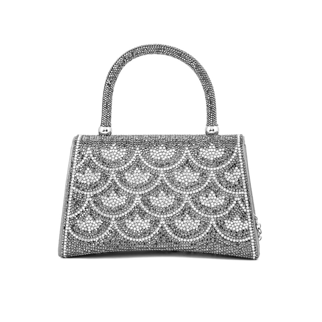 Grey Fancy Shoulder Bag P24335 - Image 4