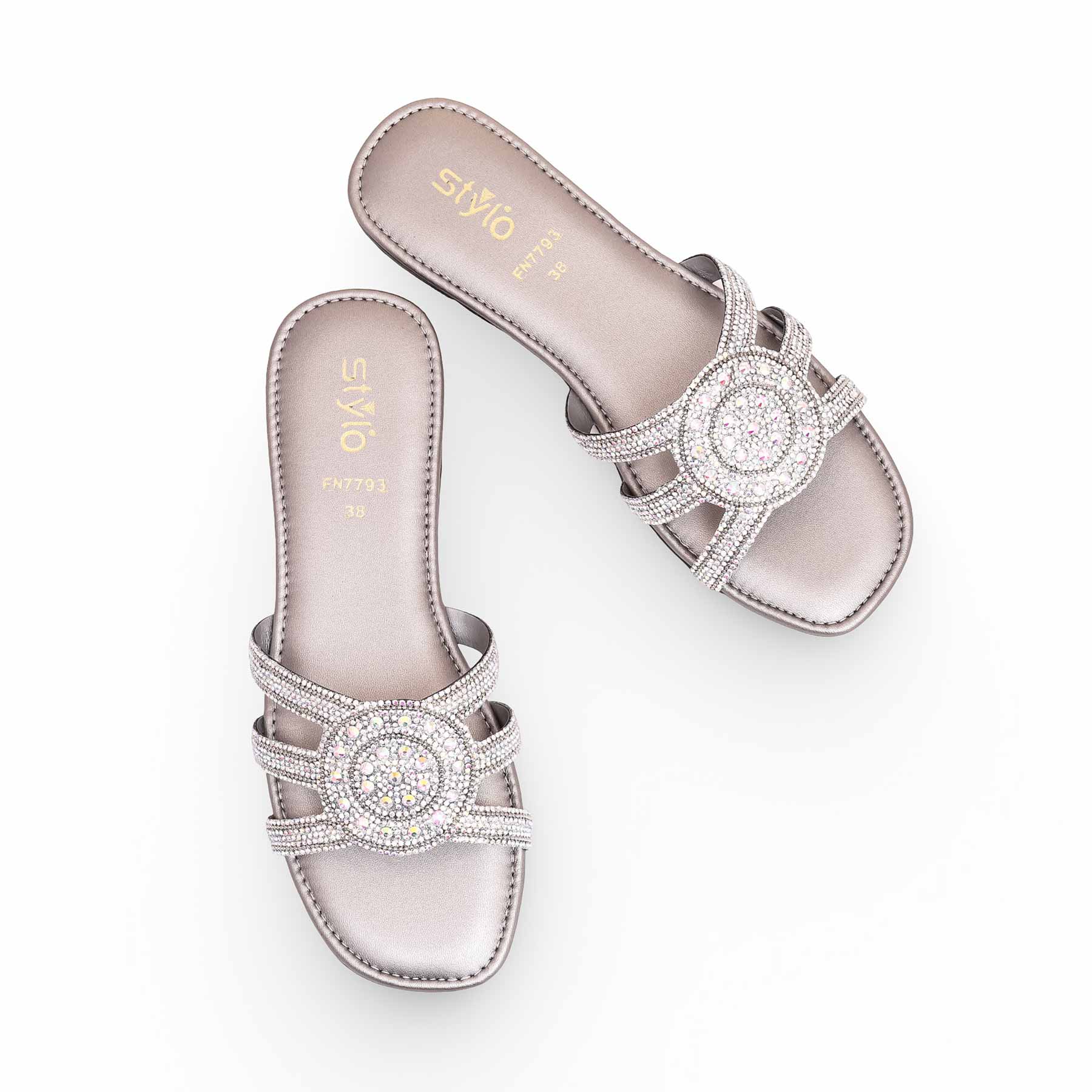 Grey Fancy Slipper FN7793 - Image 4