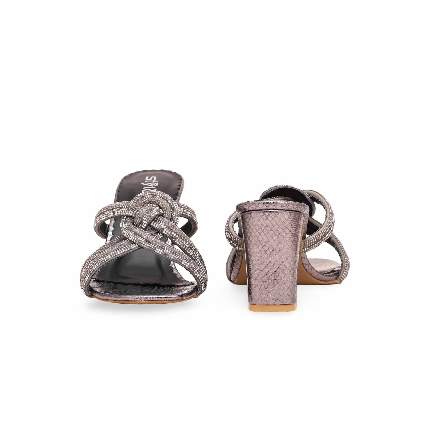 Women's Grey Fancy Slipper FN7814 - Image 4