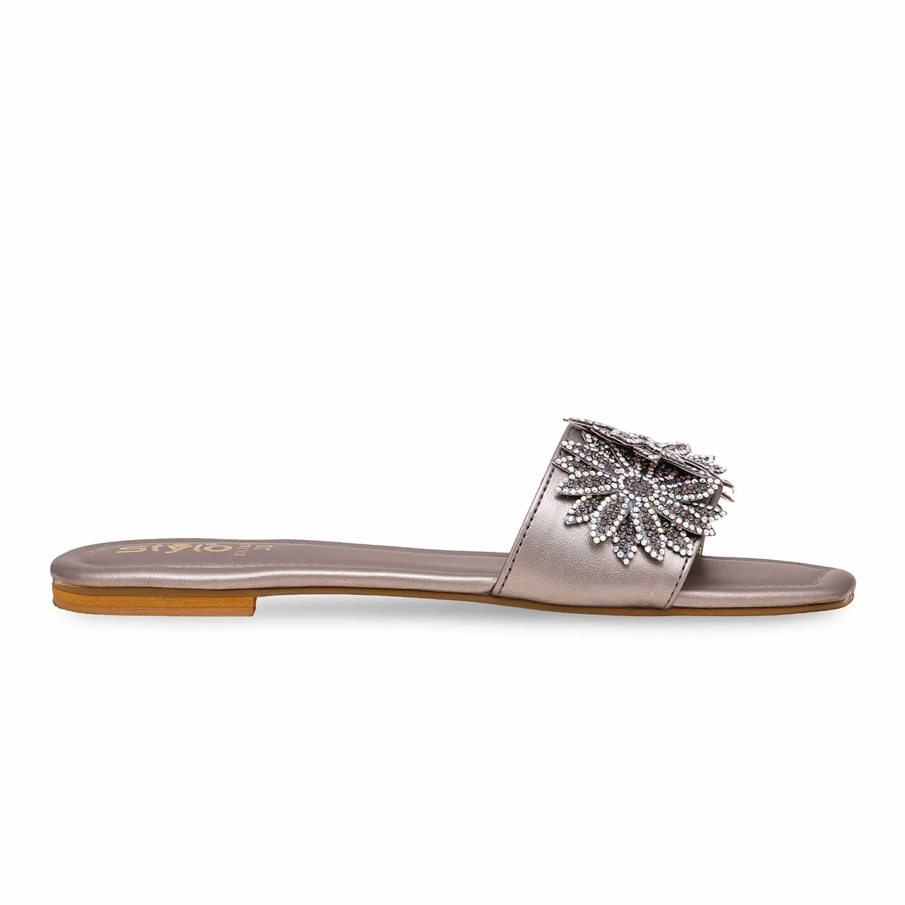 Grey Fancy Slipper FN7821 - Image 2