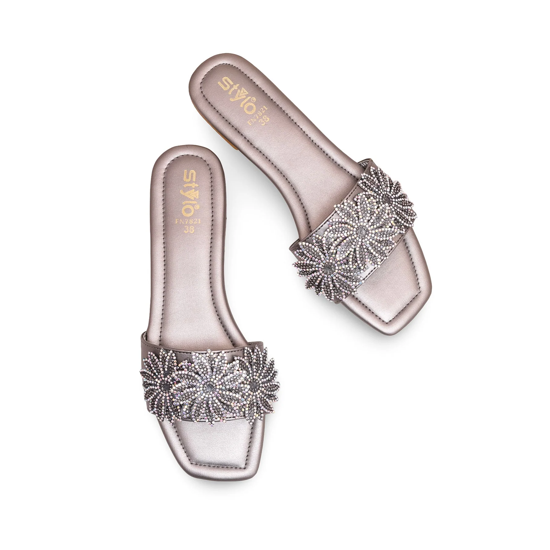Grey Fancy Slipper FN7821 - Image 5