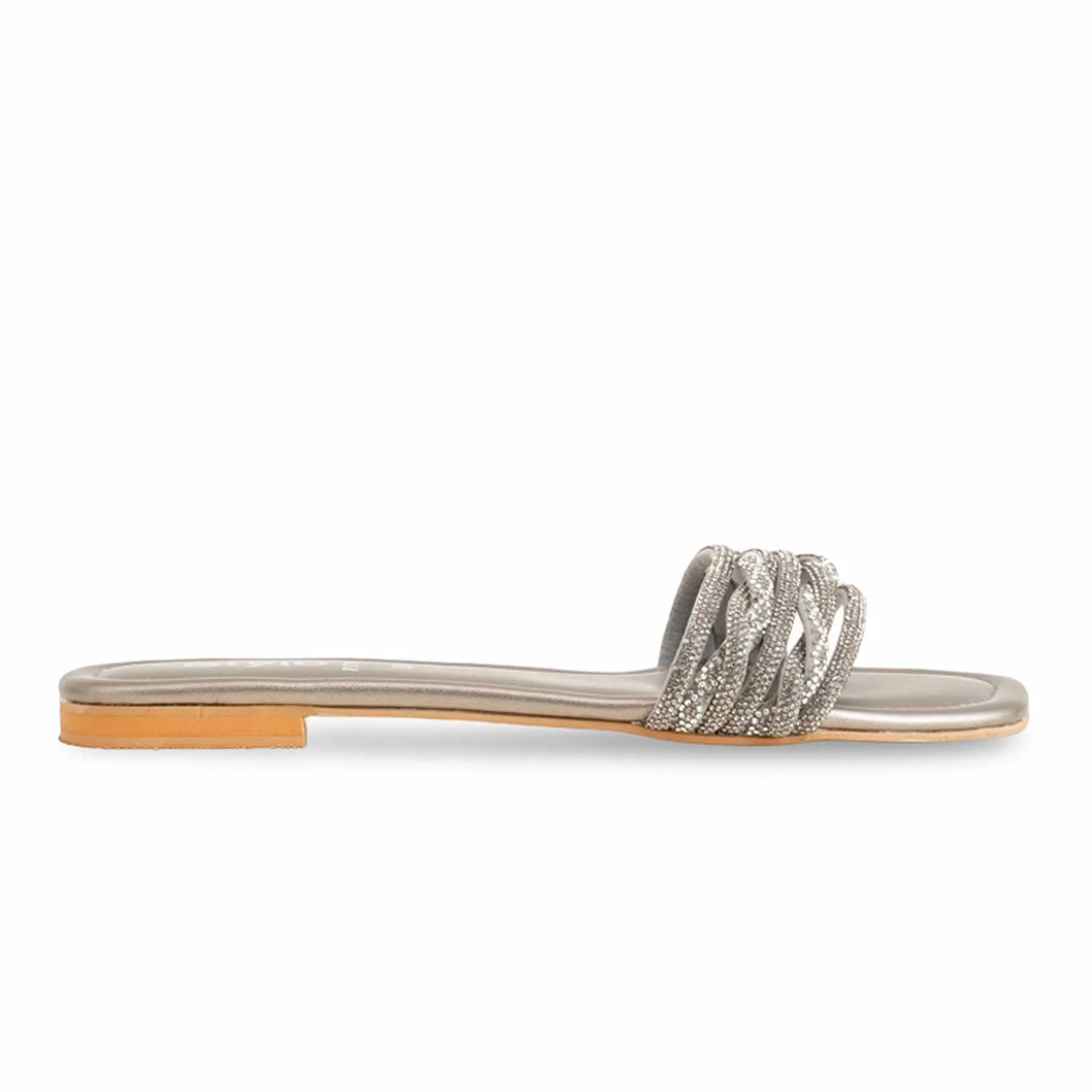 Grey Fancy Slipper FN7891 - Image 2