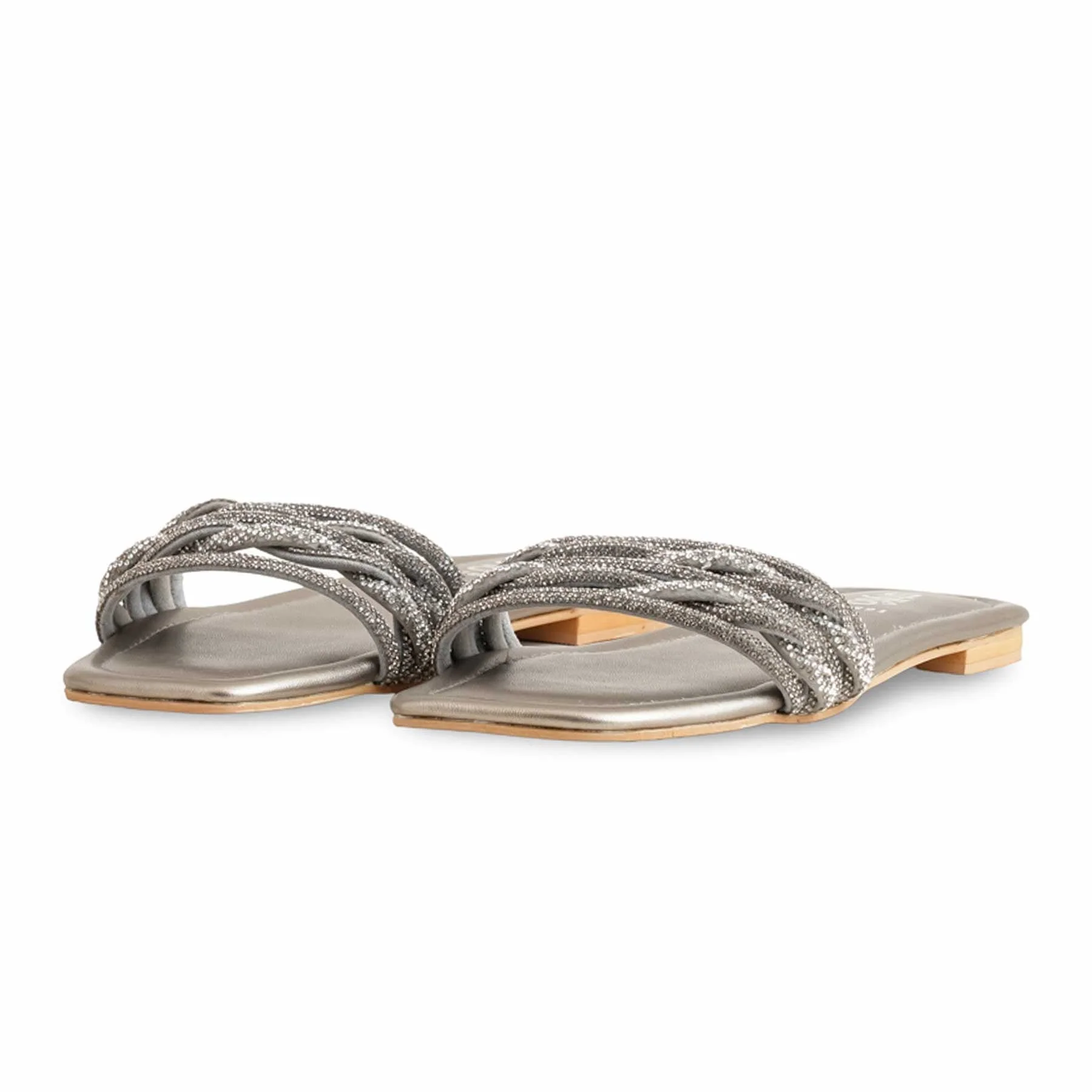 Grey Fancy Slipper FN7891 - Image 3