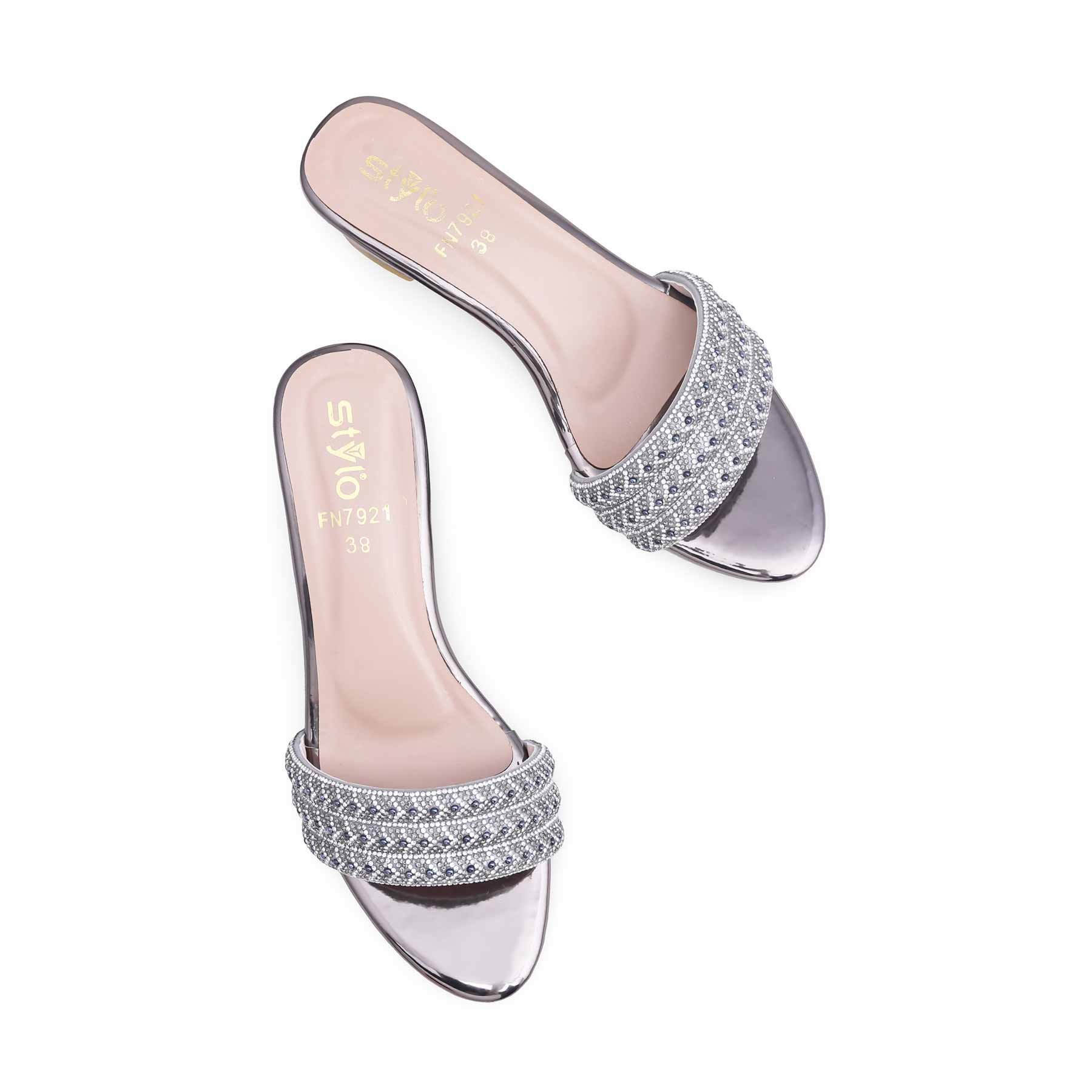 Grey Fancy Slipper FN7921 - Image 5
