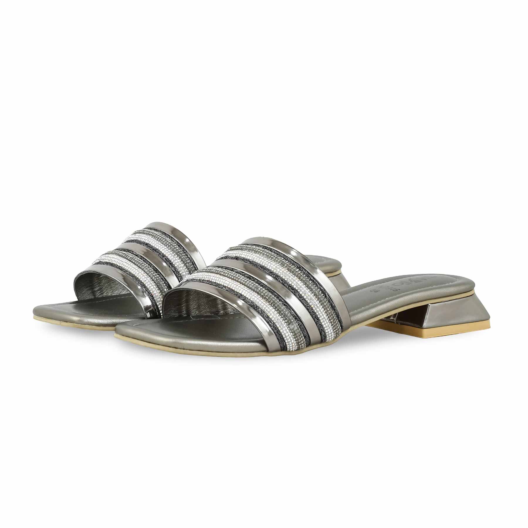 Grey Fancy Slipper FN7946 - Image 3