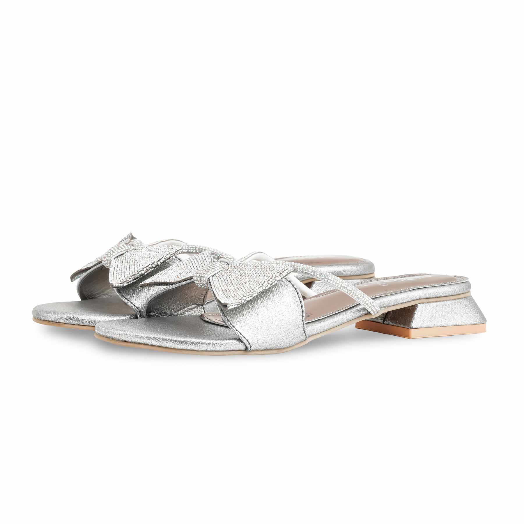 Grey Fancy Slipper For Ladies FN7947 - Image 3