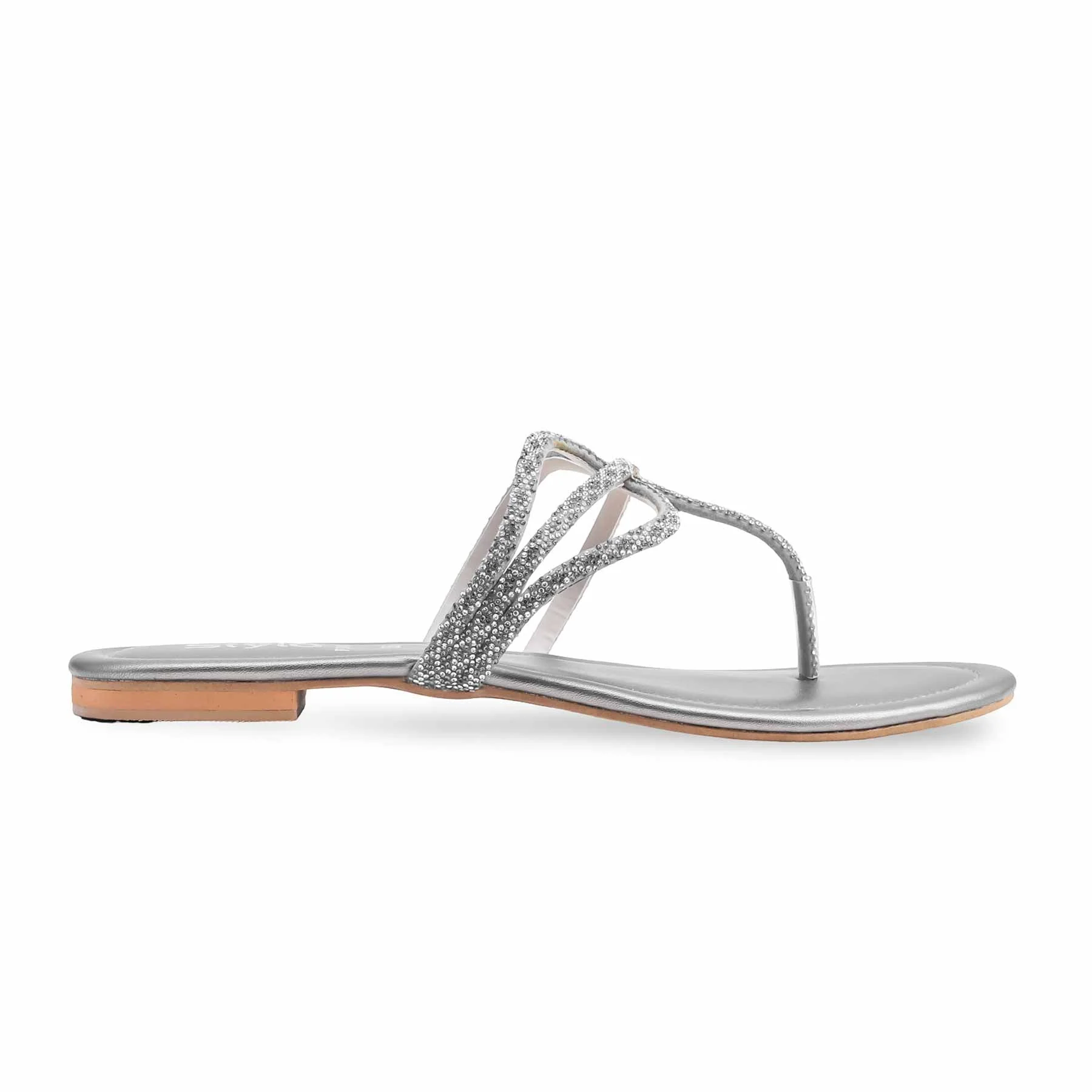 Grey Fancy Women Chappal FN0761 - Image 2