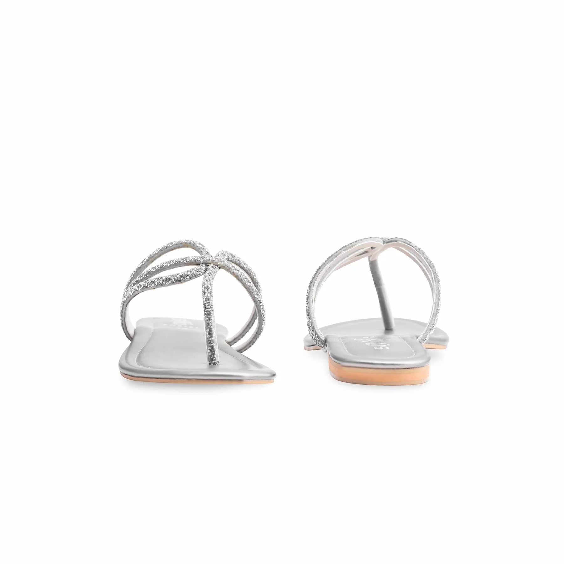 Grey Fancy Women Chappal FN0761 - Image 4