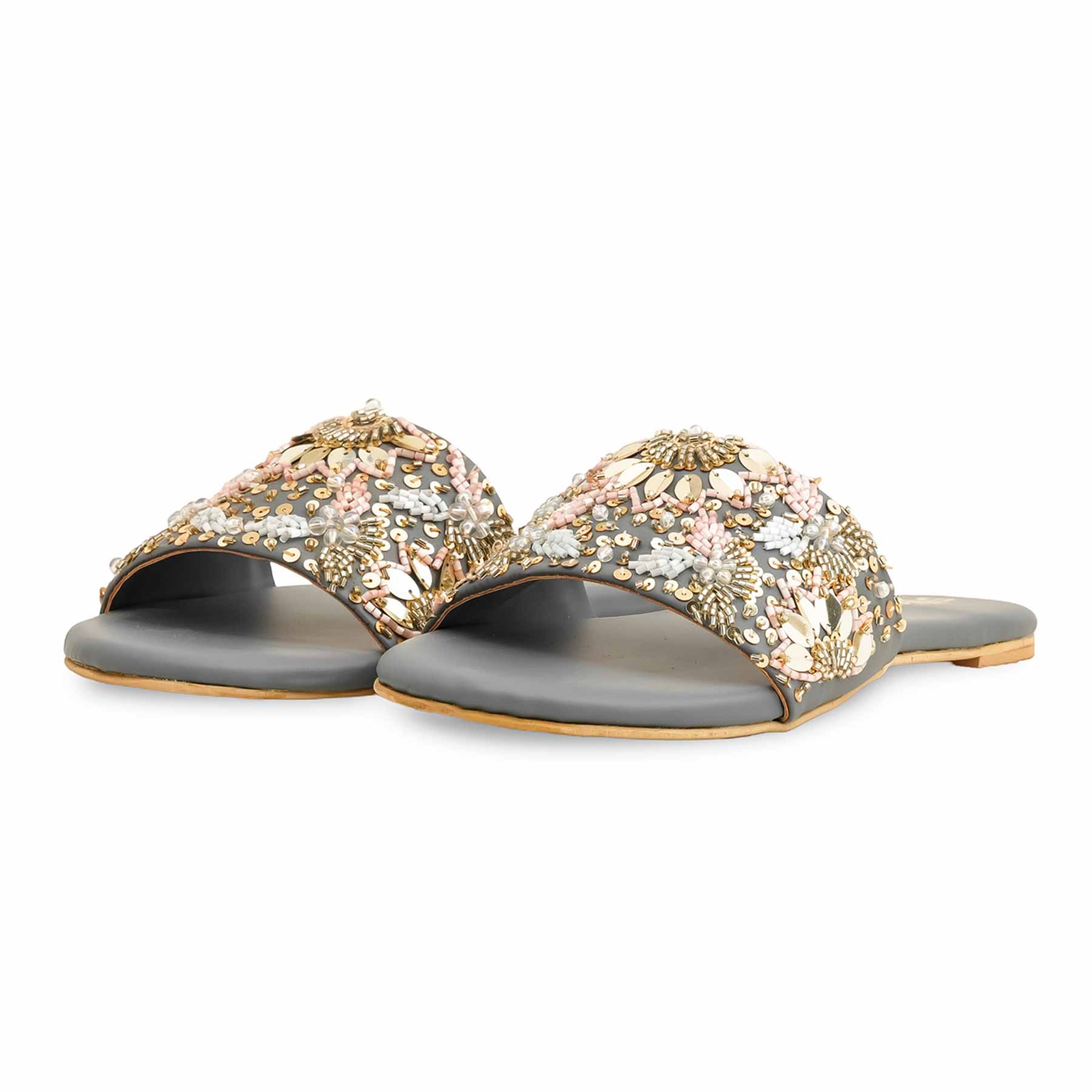 Grey Fancy Women Slipper EC0219 - Image 3