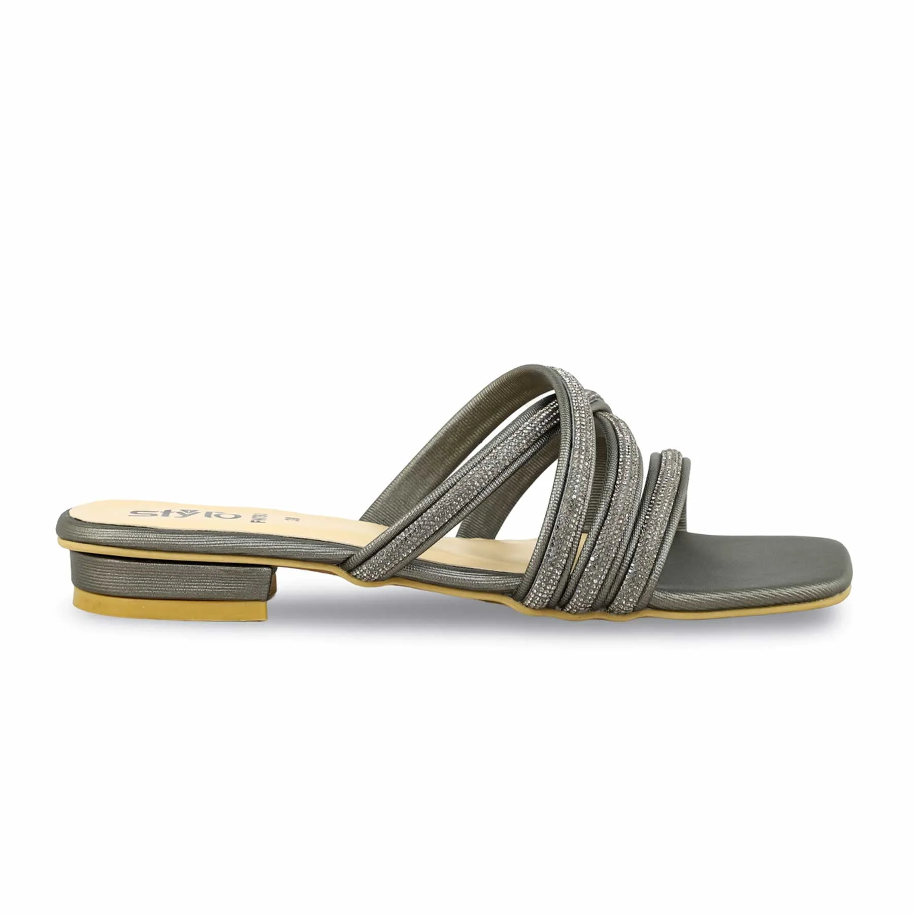 Grey Fancy Women Slipper FN7938 - Image 2