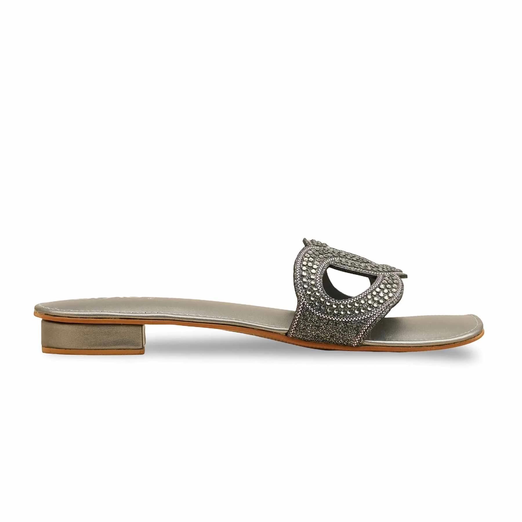 Grey Fancy Women Slipper FN8010 - Image 2