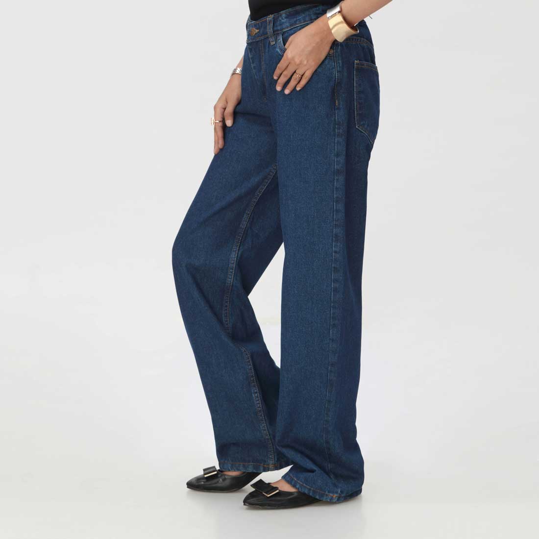 Grey Flapper Denim Pant PW3617 - Image 3