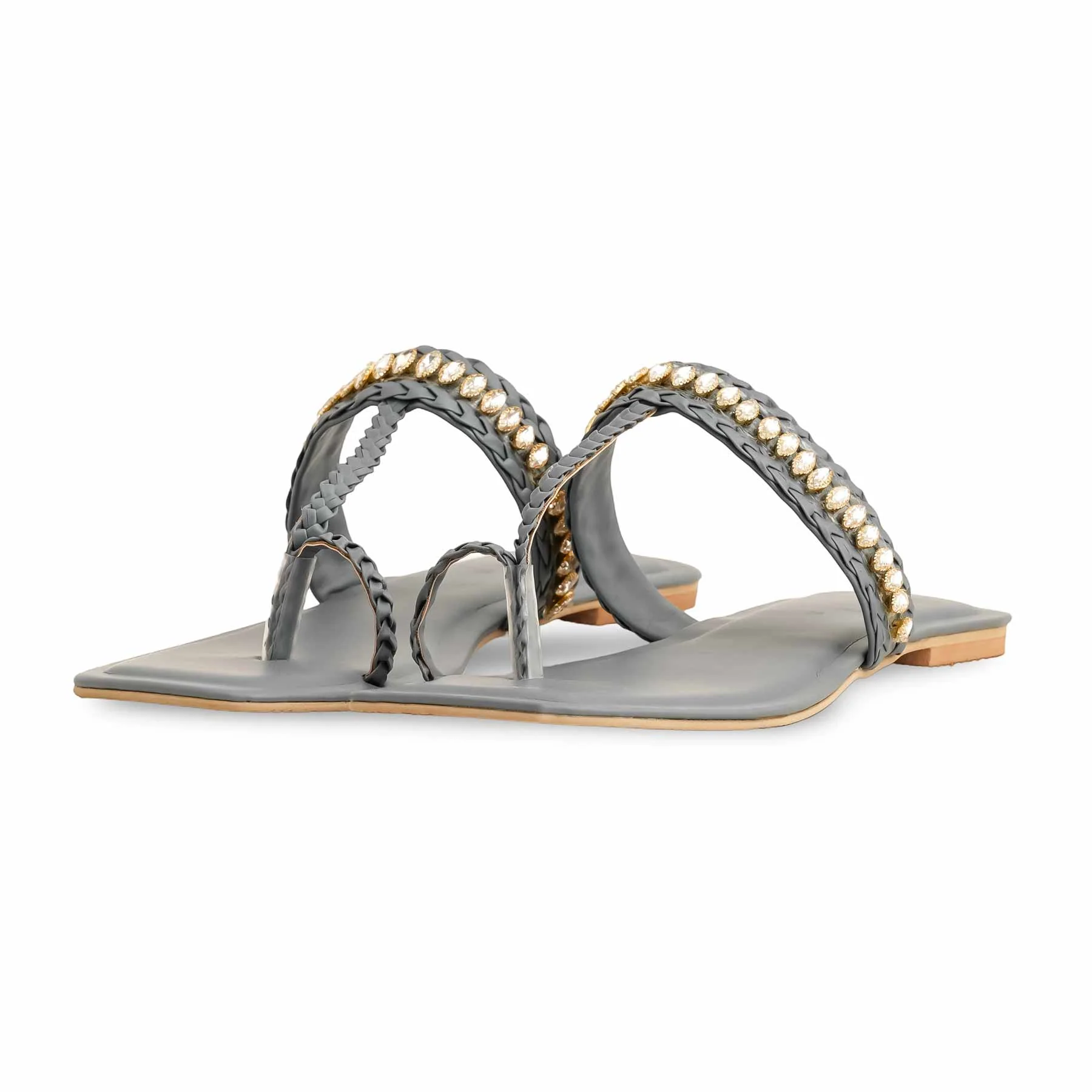 Grey Formal Chappal For Ladies FR0563 - Image 3