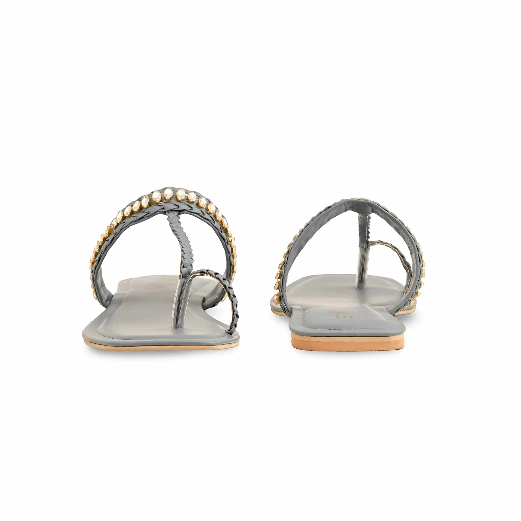 Grey Formal Chappal For Ladies FR0563 - Image 4