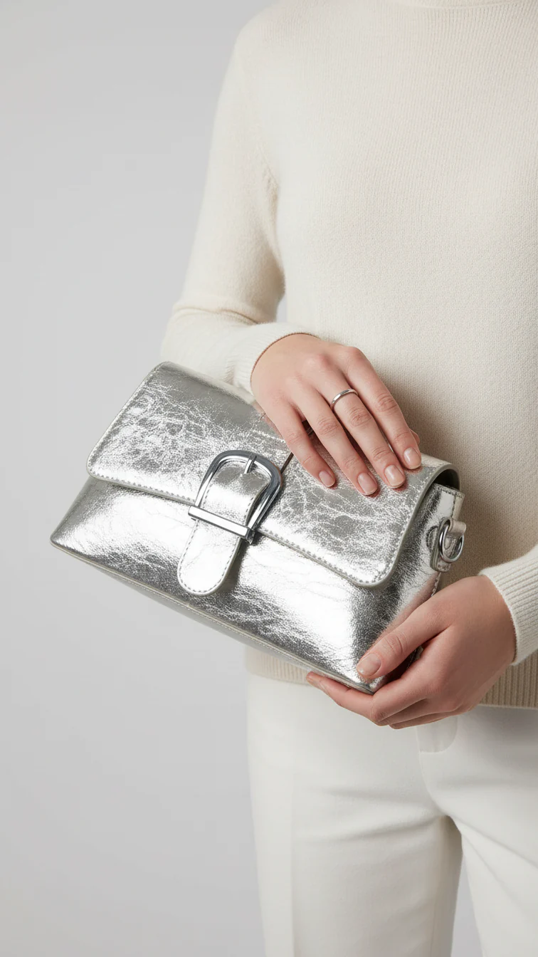 Grey Formal Clutch P24124