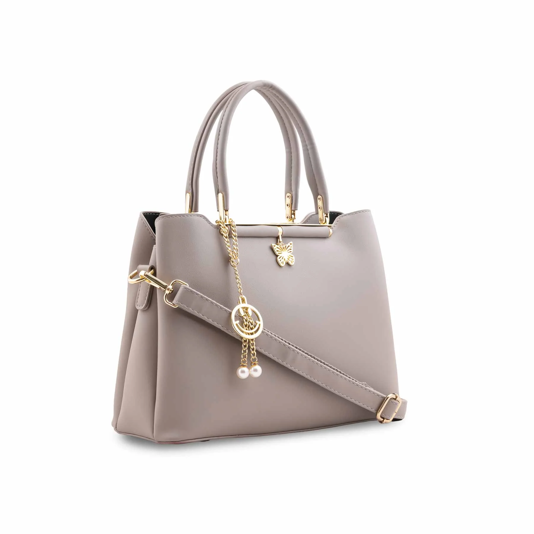 Grey Formal Hand Bag For Ladies P36570 - Image 3