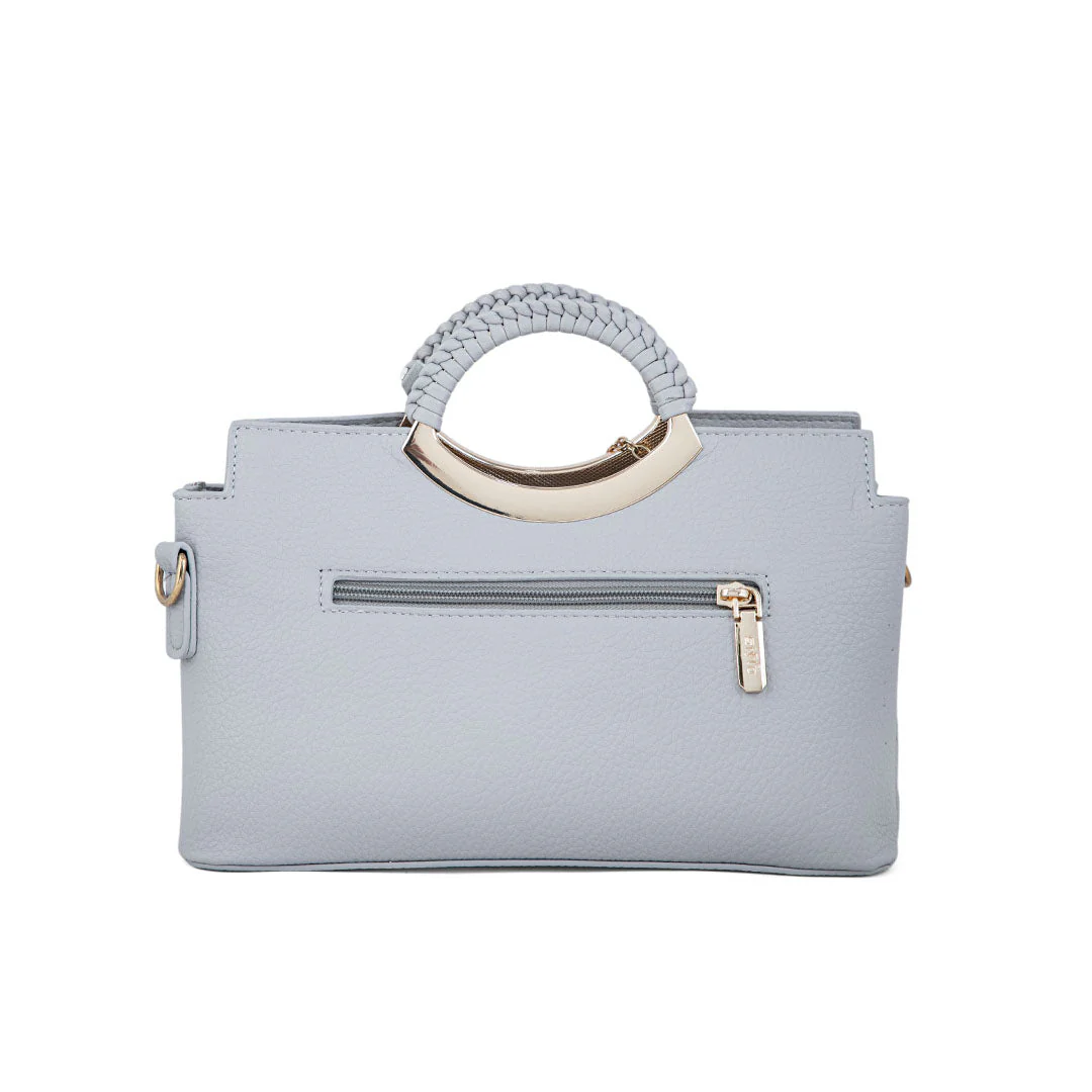 Grey Formal Hand Bag For Women P36163 - Image 3