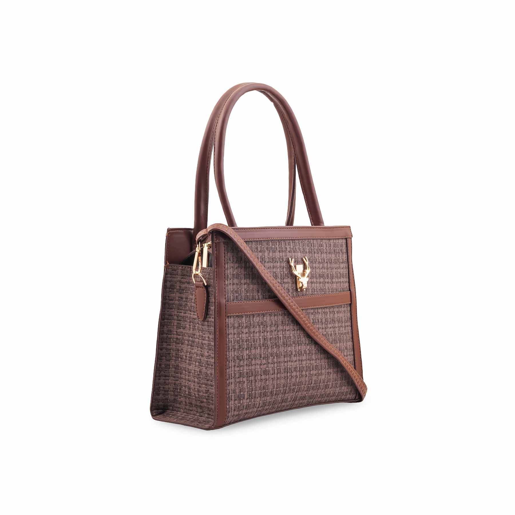 Grey Formal Hand Bag For Women P55875 - Image 3