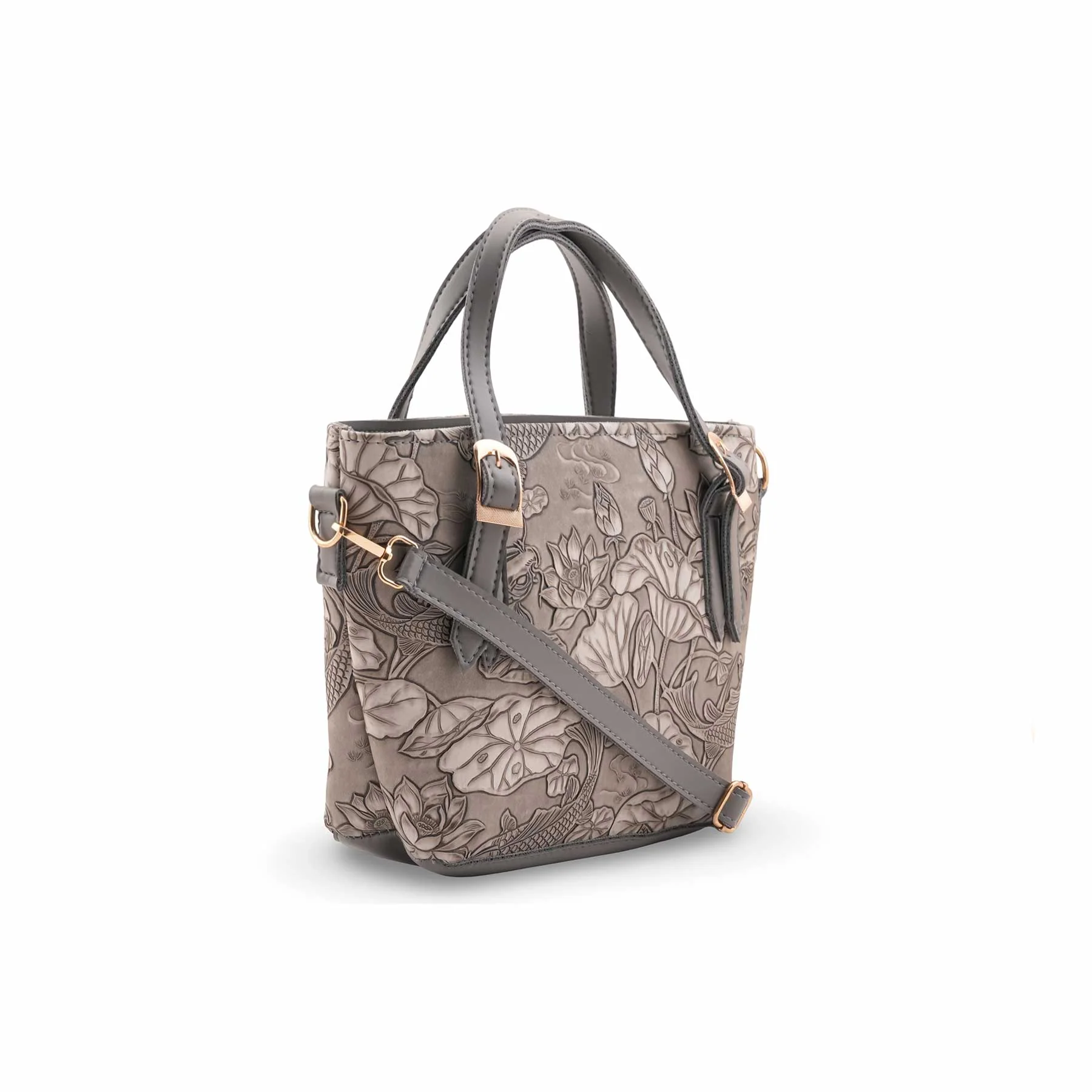Grey Formal Hand Bag For Women P56306 - Image 3
