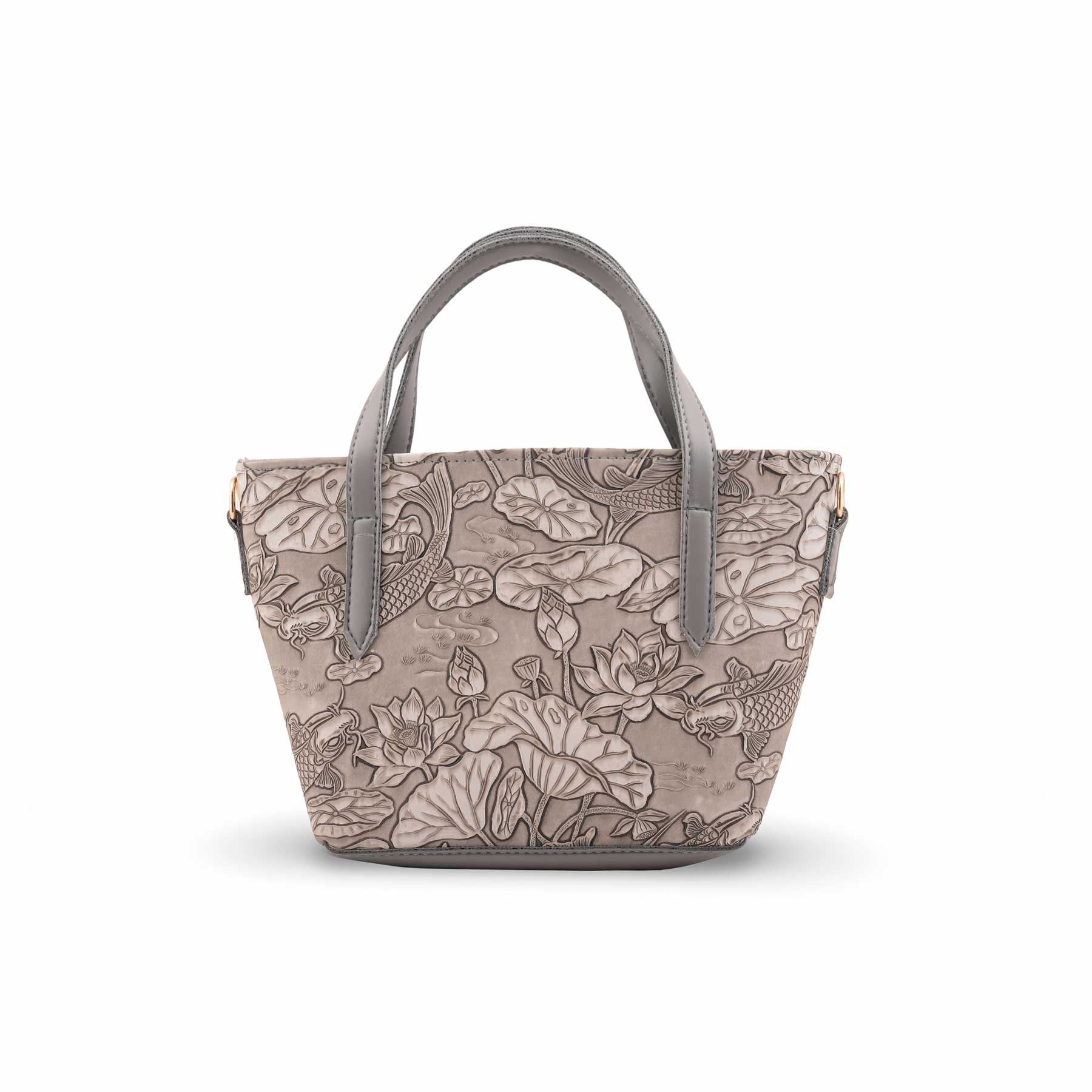Grey Formal Hand Bag For Women P56306 - Image 4