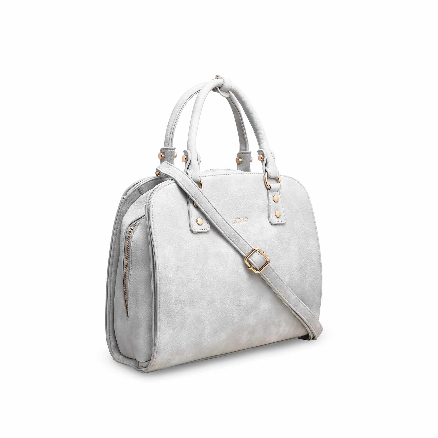Grey Formal Hand Bag P36132 - Image 2