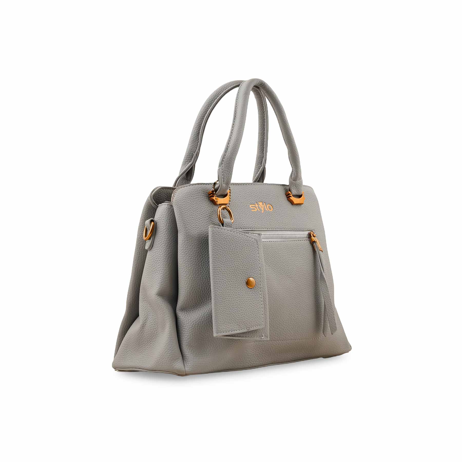 Grey Formal Hand Bag P36150 - Image 3