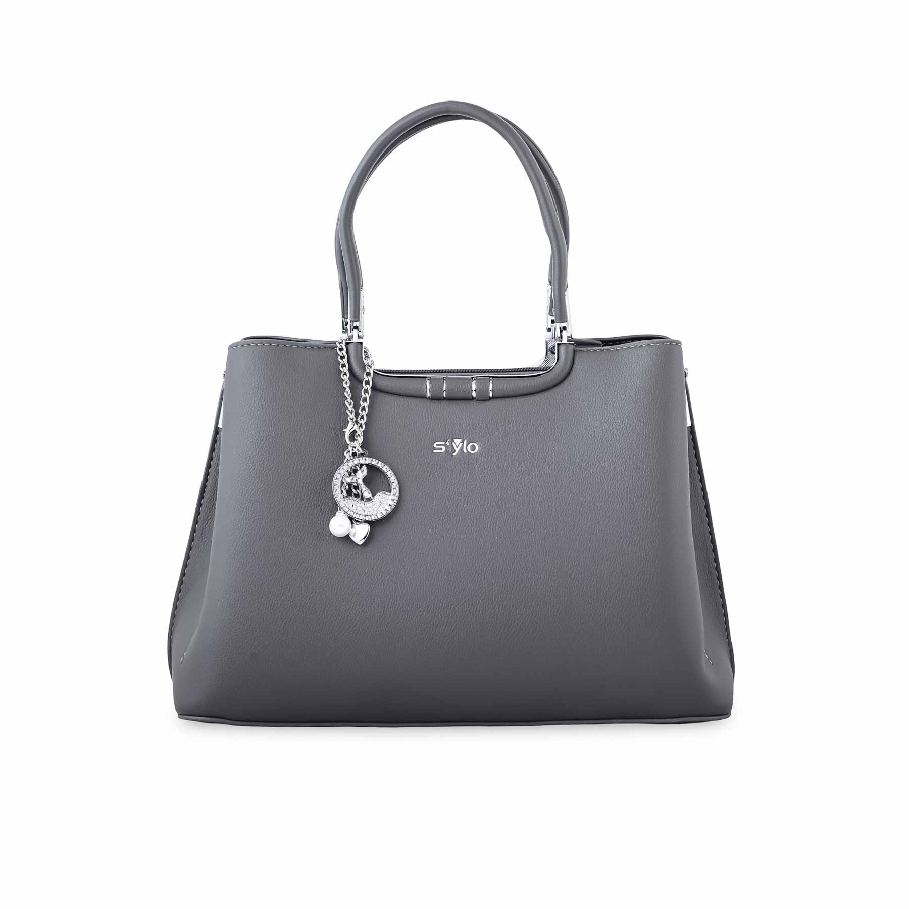 Grey Formal Hand Bag P36258 - Image 2