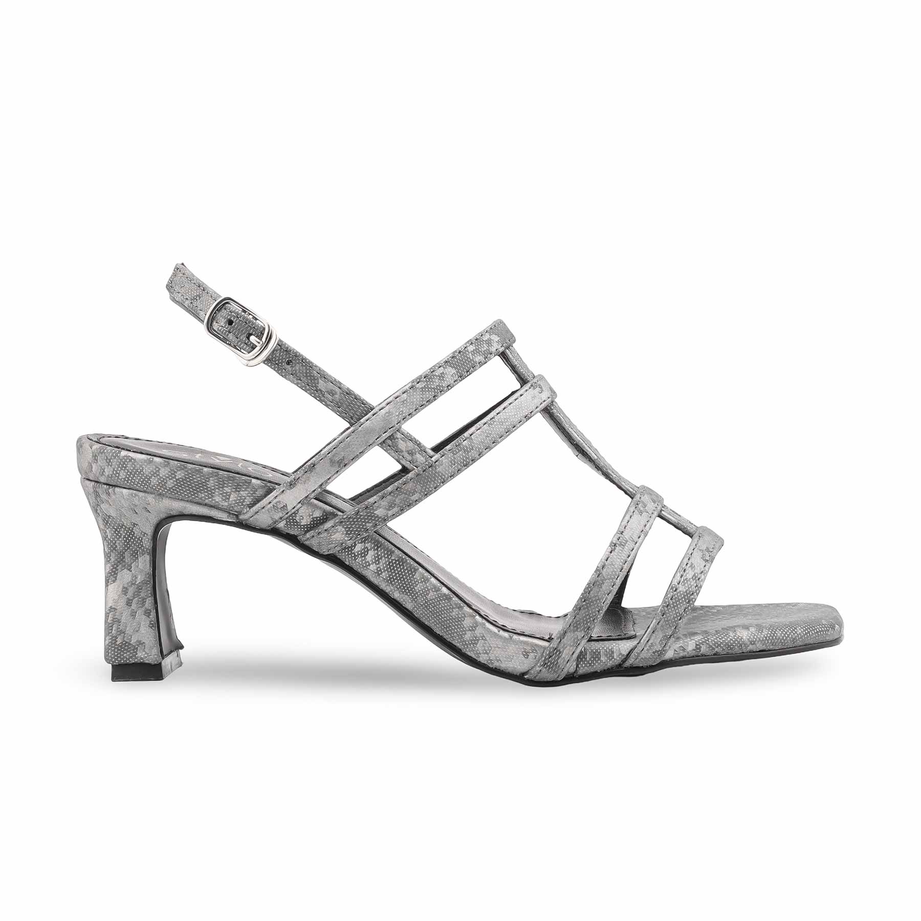 Grey Formal Sandal For Ladies FR5516 - Image 2