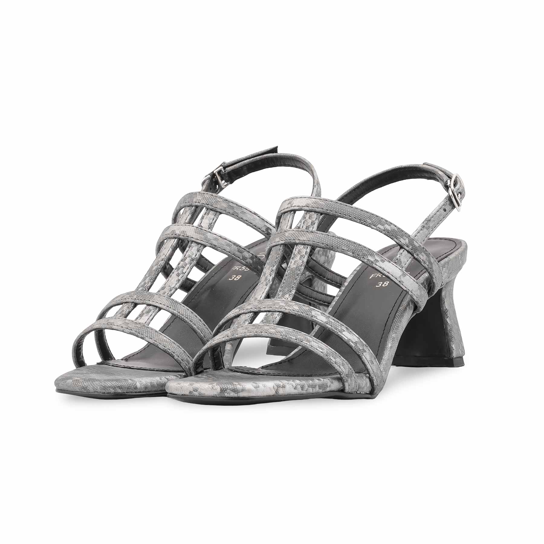 Grey Formal Sandal For Ladies FR5516 - Image 3